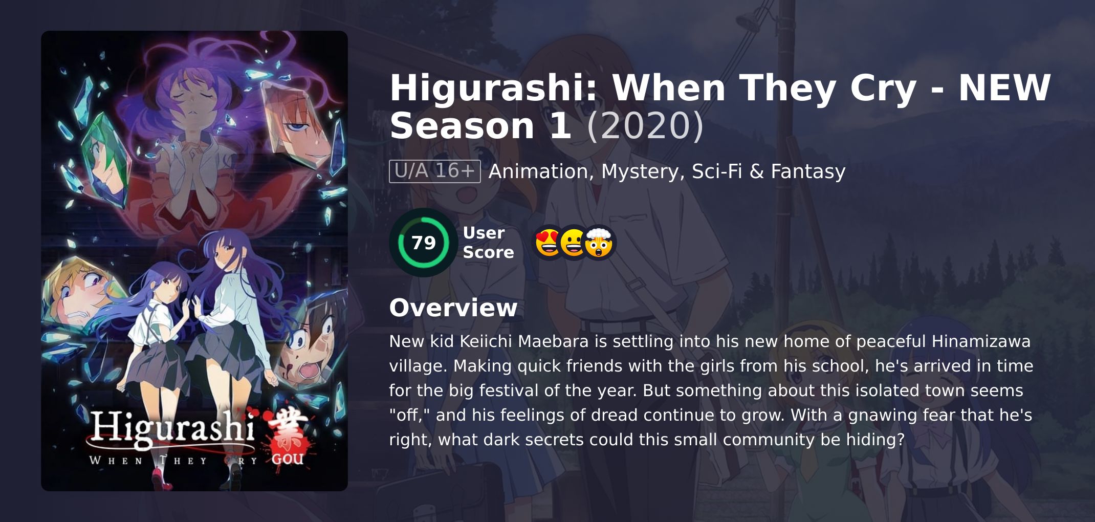 Higurashi: When They Cry - NEW Season 1 English Dubbed