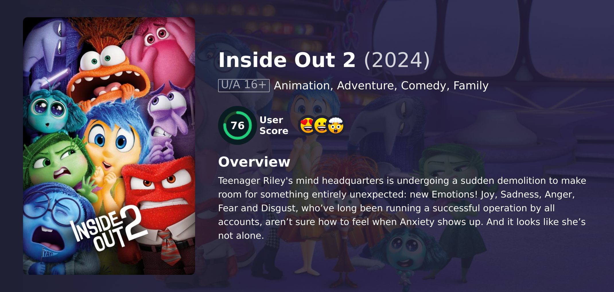 Inside Out 2 Movie Hindi Dubbed