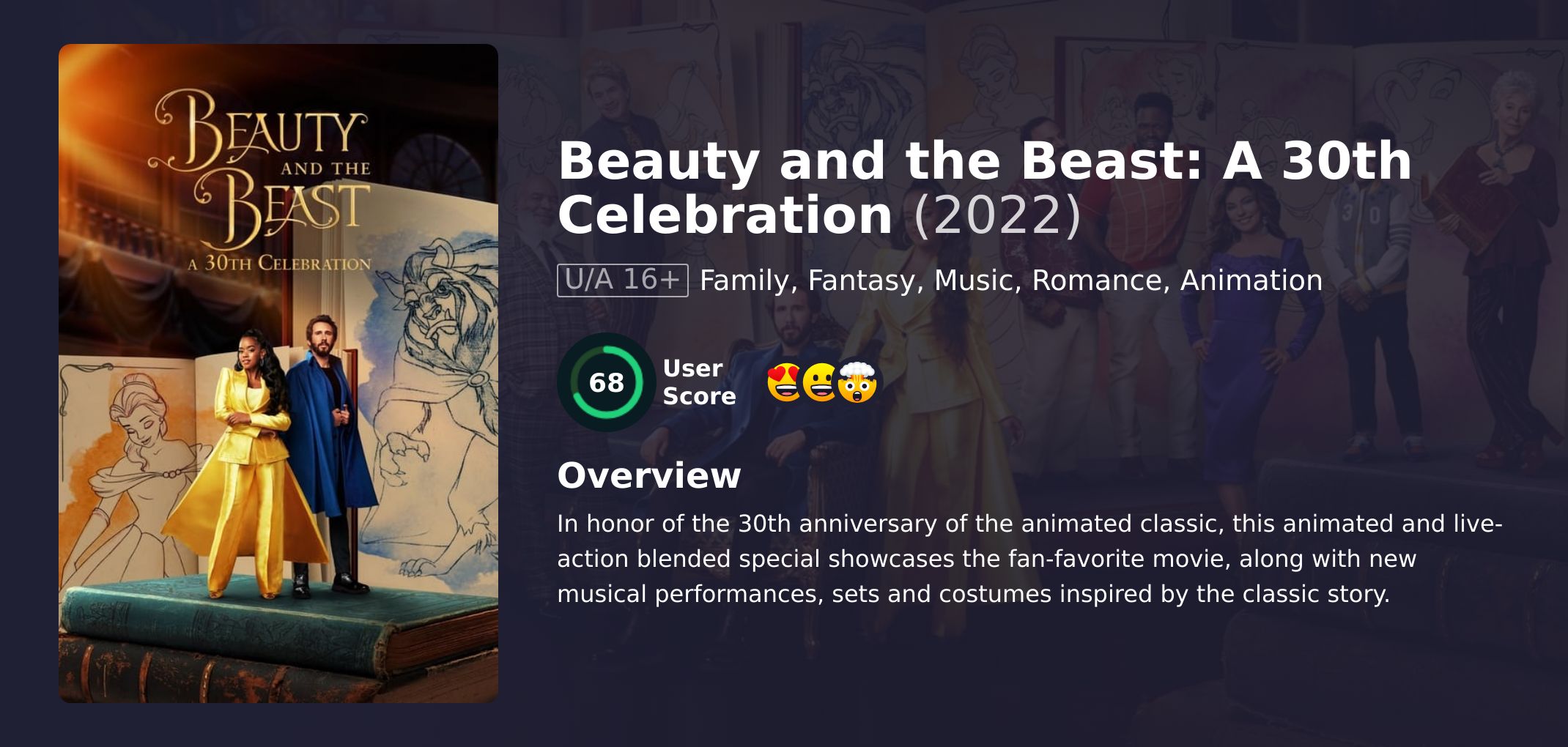 Beauty and the Beast: A 30th Celebration Movie English Dubbed