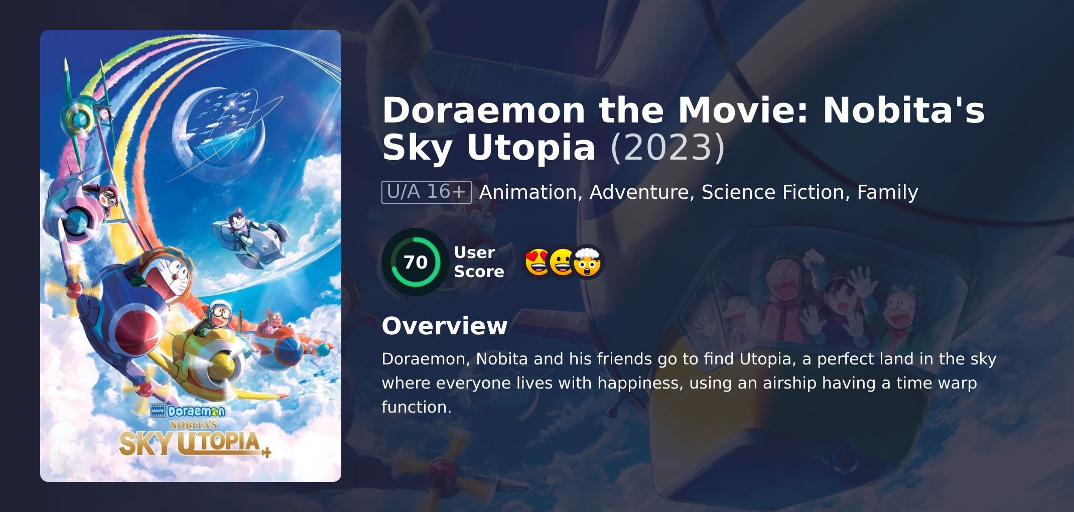 Doraemon the Movie: Nobita's Sky Utopia Movie Hindi Dubbed