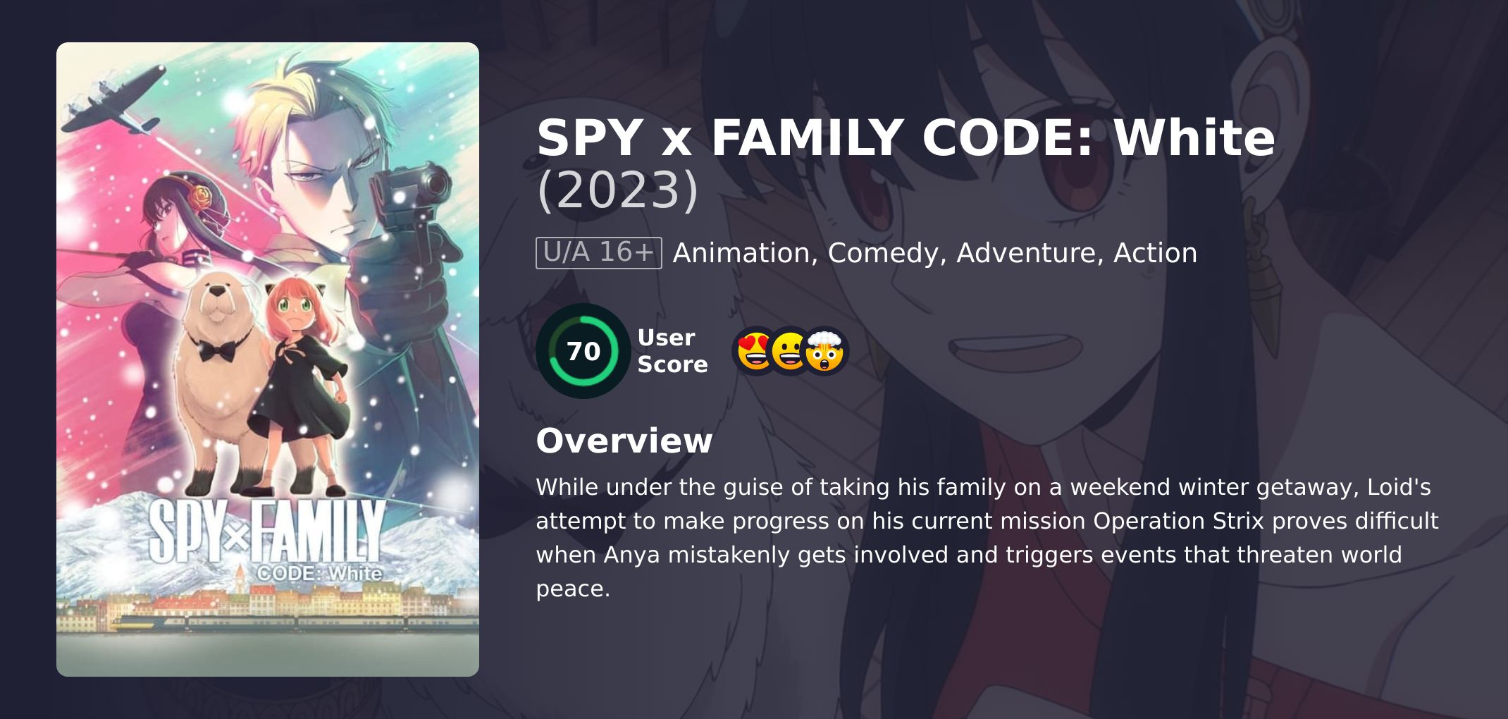 SPY x FAMILY CODE: White Movie Japanese Dubbed