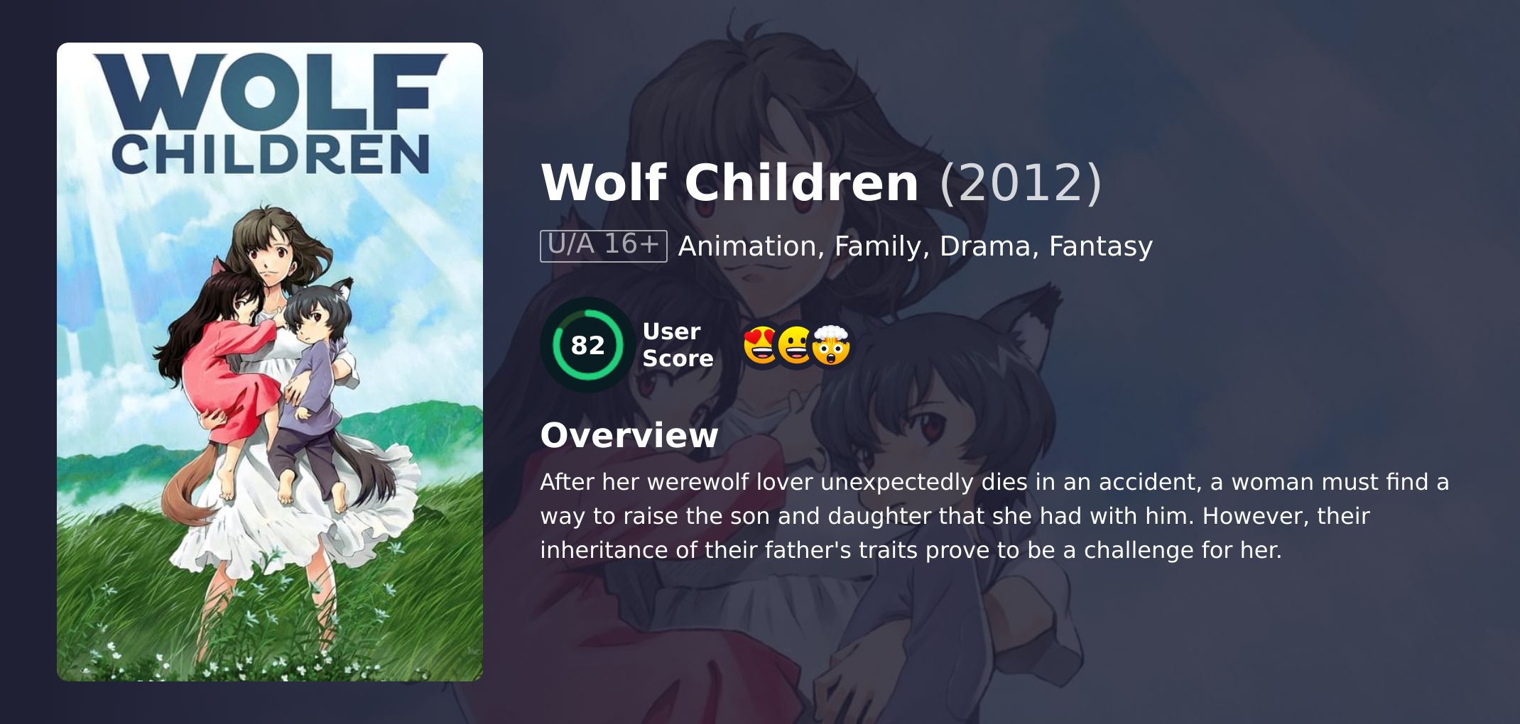 Wolf Children Movie Japanese Dubbed