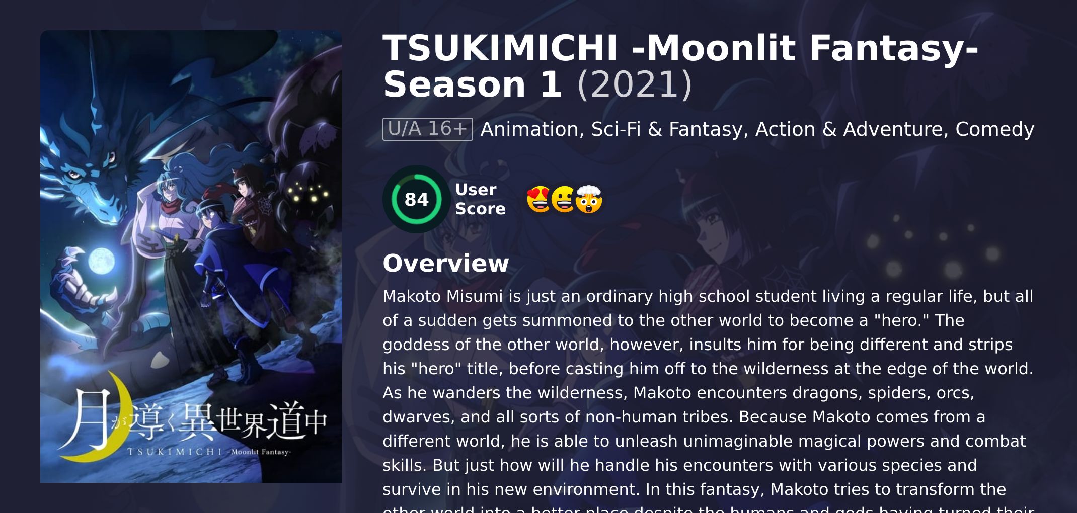 TSUKIMICHI -Moonlit Fantasy- Season 1 Japanese Dubbed