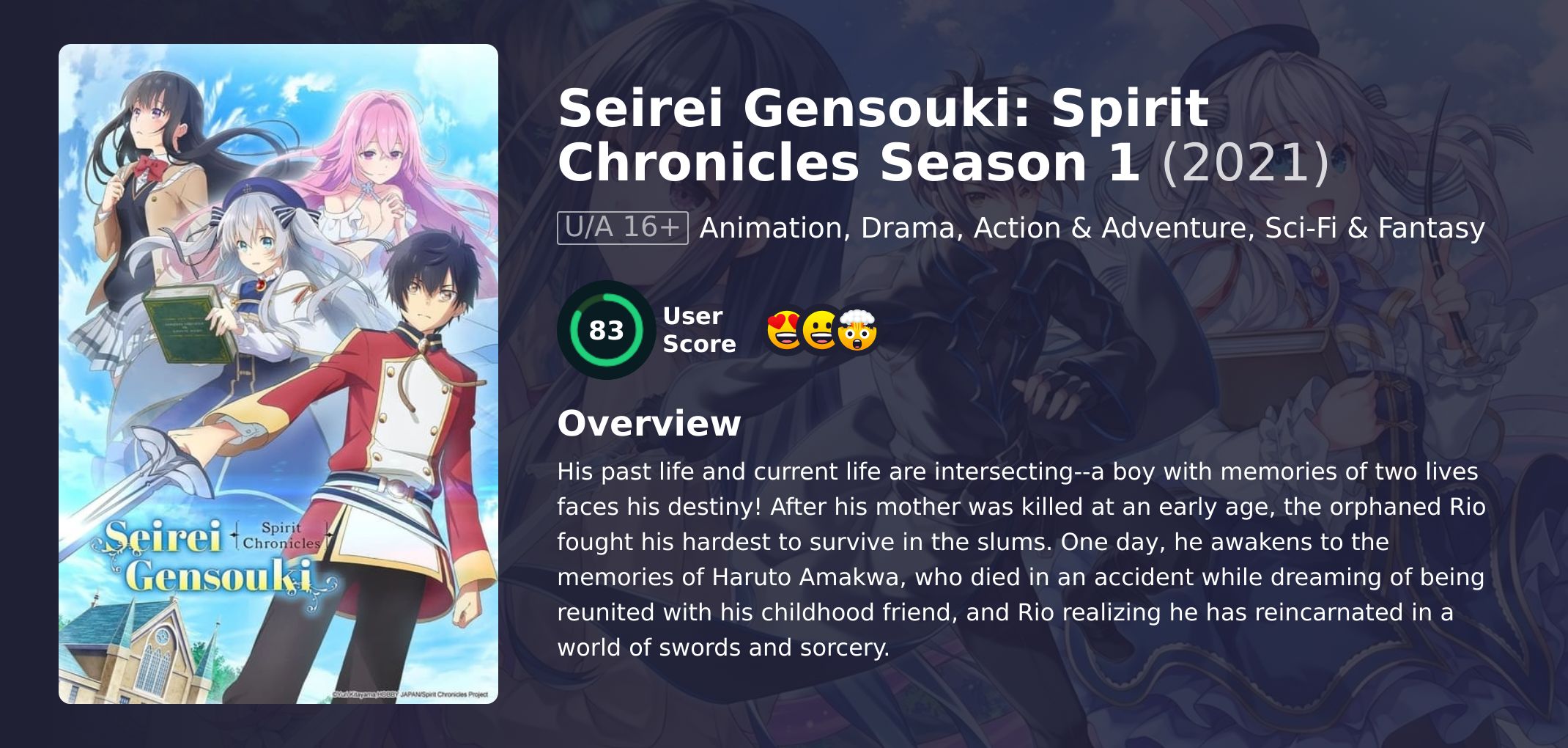 Seirei Gensouki: Spirit Chronicles Season 1 Japanese Dubbed