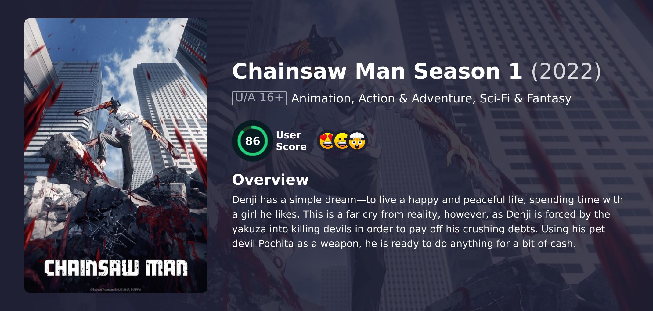 Chainsaw Man Season 1 Hindi Dubbed