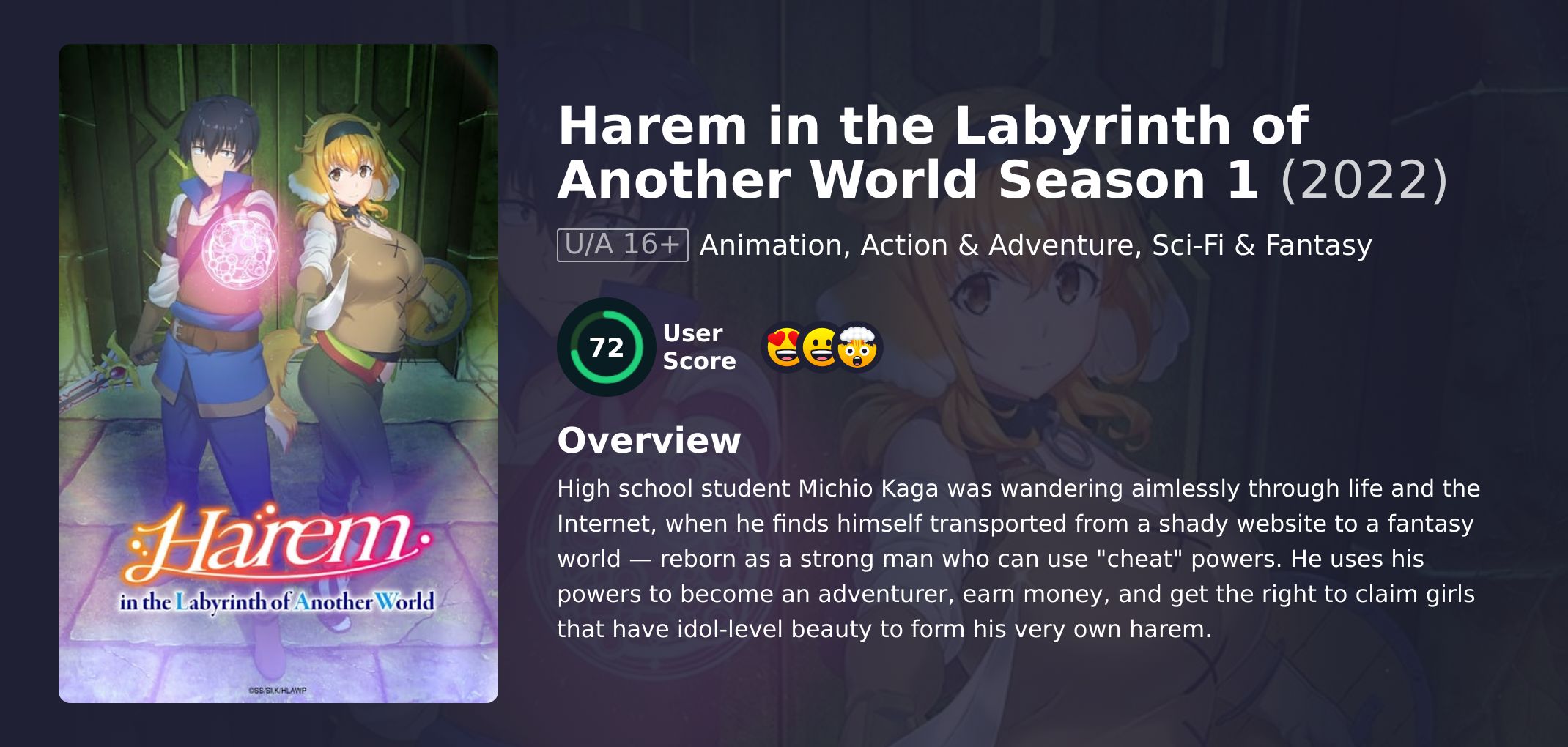 Harem in the Labyrinth of Another World Season 1 Hindi Dubbed