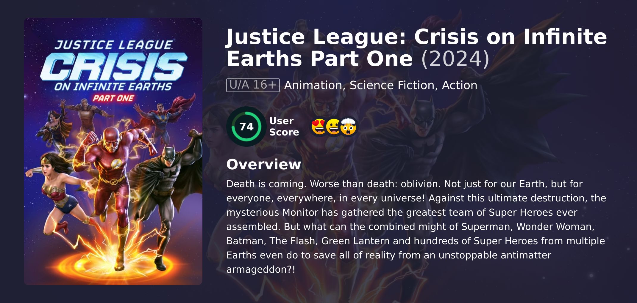 Justice League: Crisis on Infinite Earths Part One Movie English Dubbed