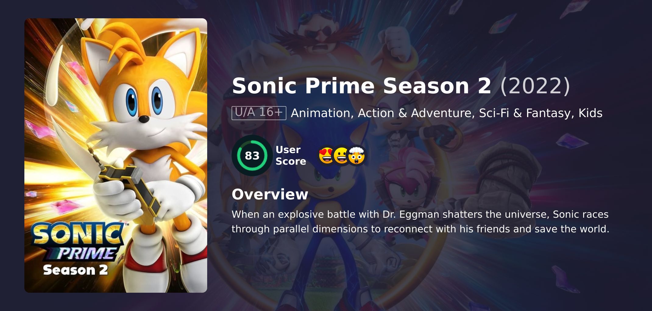 Sonic Prime Season 2 Hindi Dubbed