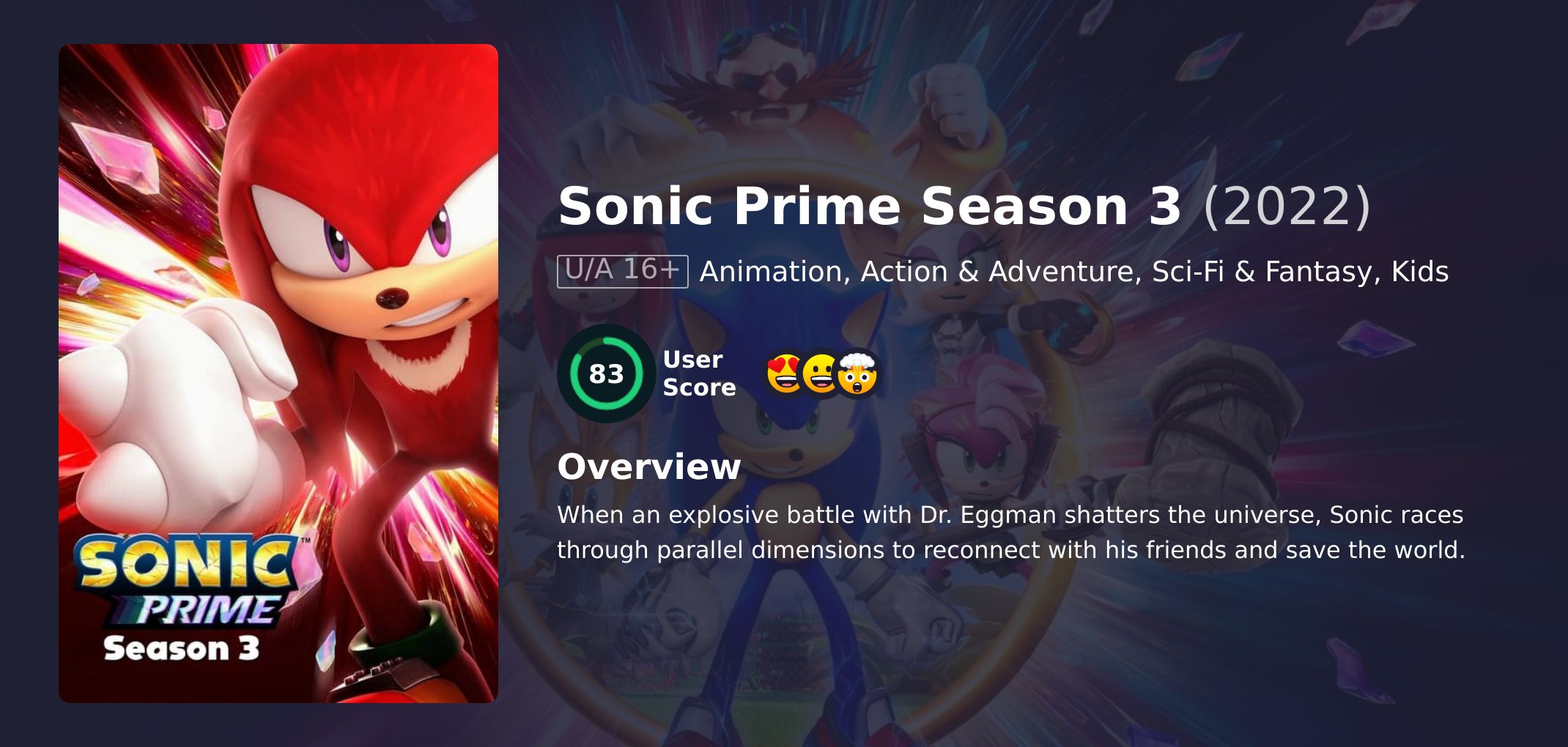 Sonic Prime Season 3 Hindi Dubbed