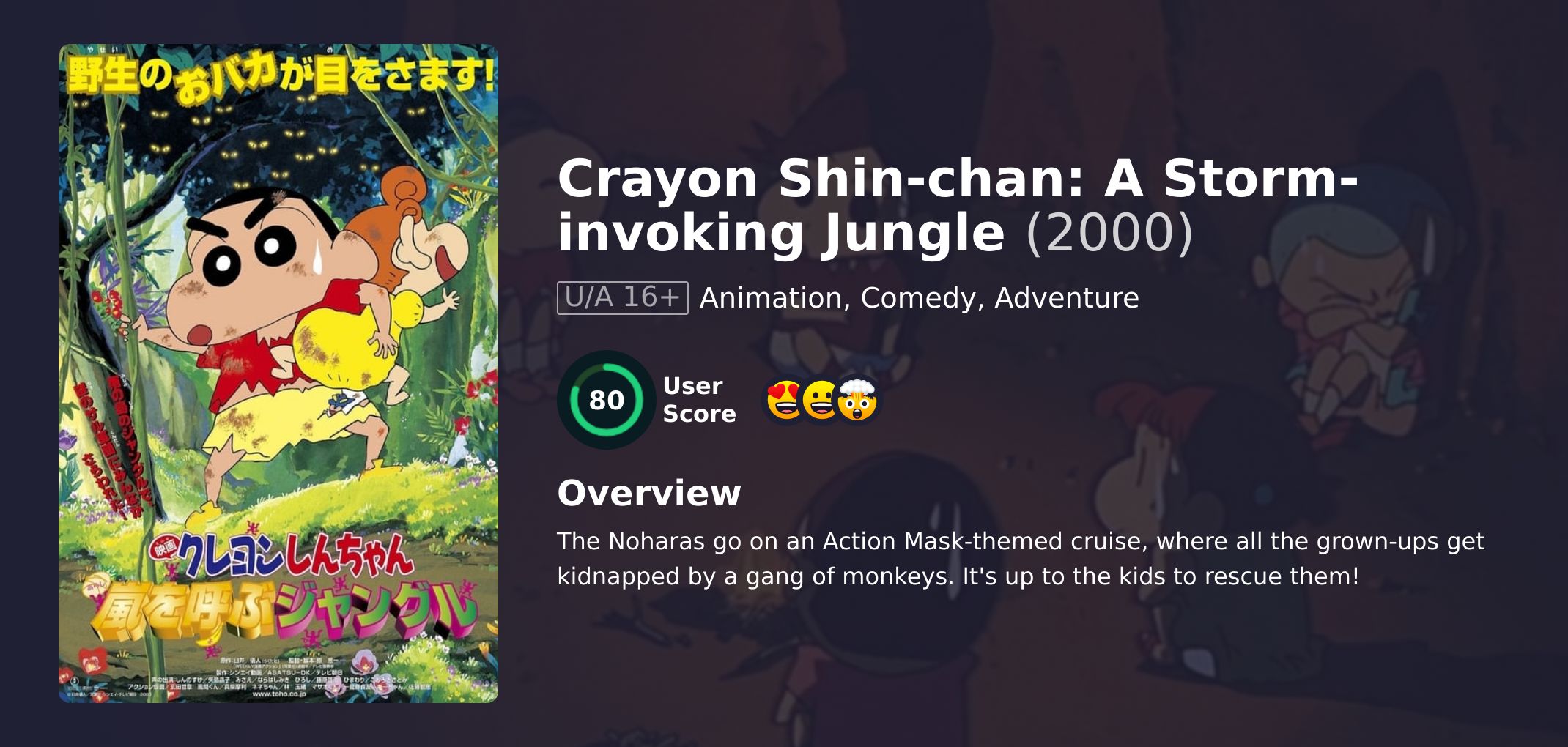 Crayon Shin-chan: A Storm-invoking Jungle Movie Hindi Dubbed