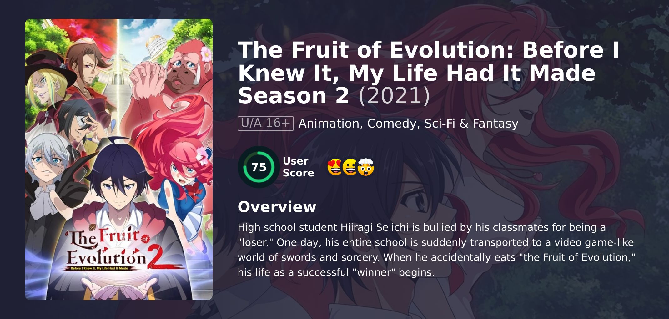 The Fruit of Evolution: Before I Knew It, My Life Had It Made Season 2 Japanese Dubbed