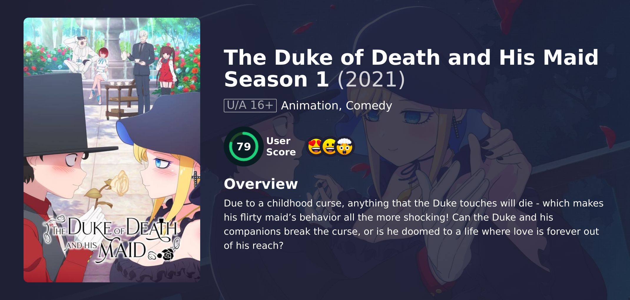 The Duke of Death and His Maid Season 1 Japanese Dubbed