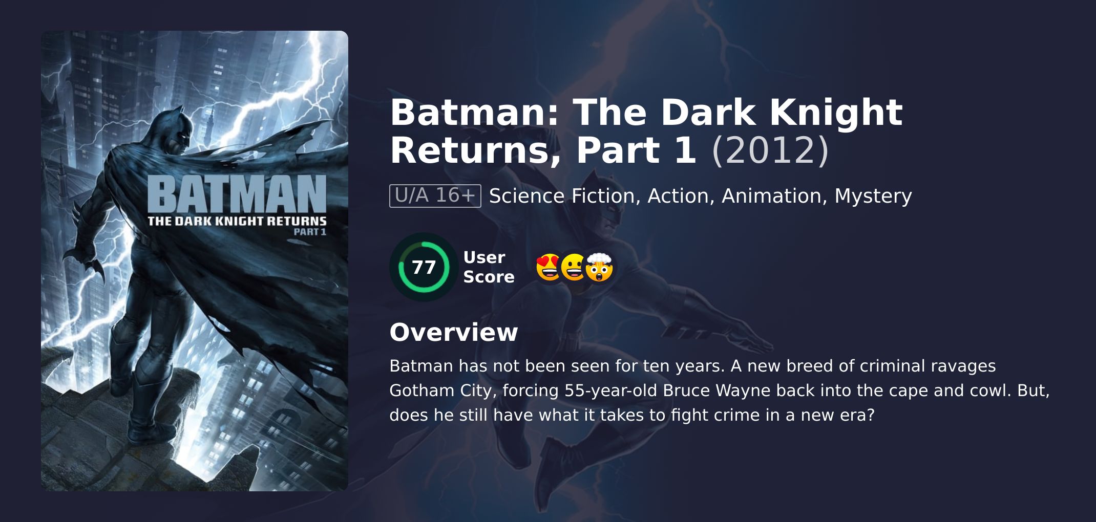 Batman: The Dark Knight Returns, Part 1 Movie Hindi Dubbed