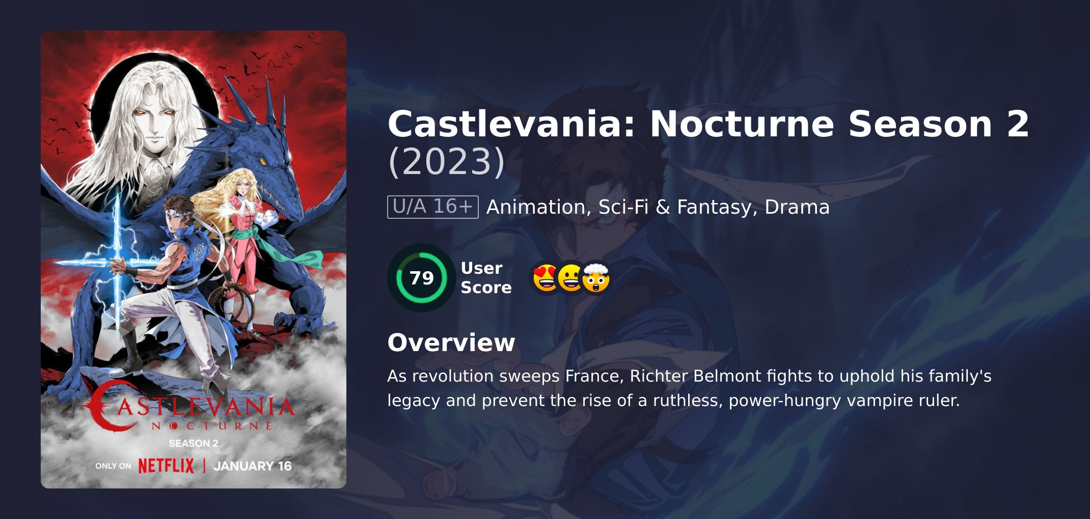 Castlevania: Nocturne Season 2 Hindi Dubbed