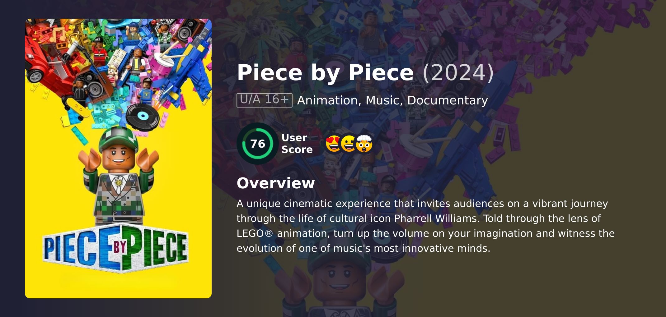 Piece by Piece Movie English Dubbed