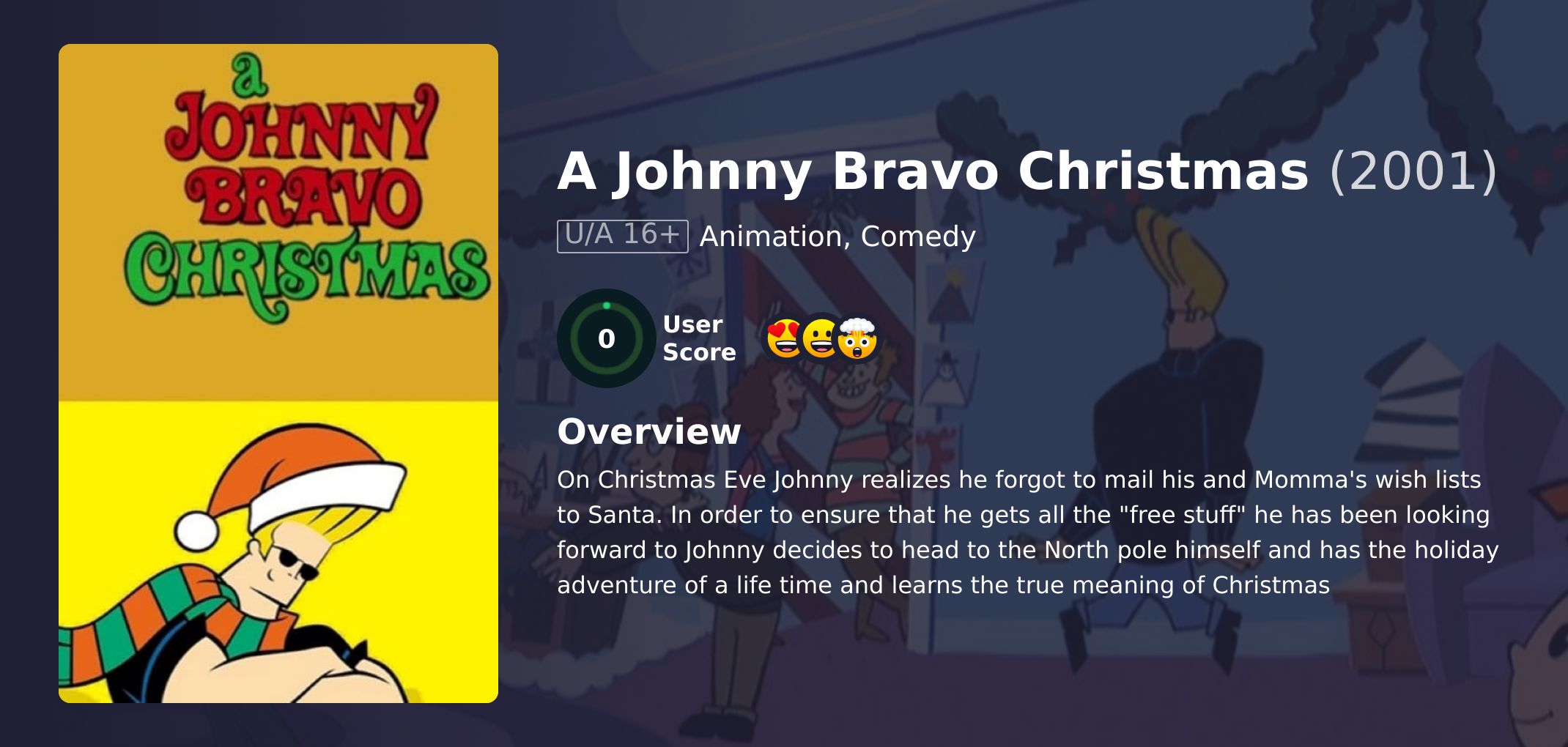 A Johnny Bravo Christmas Movie Hindi Dubbed