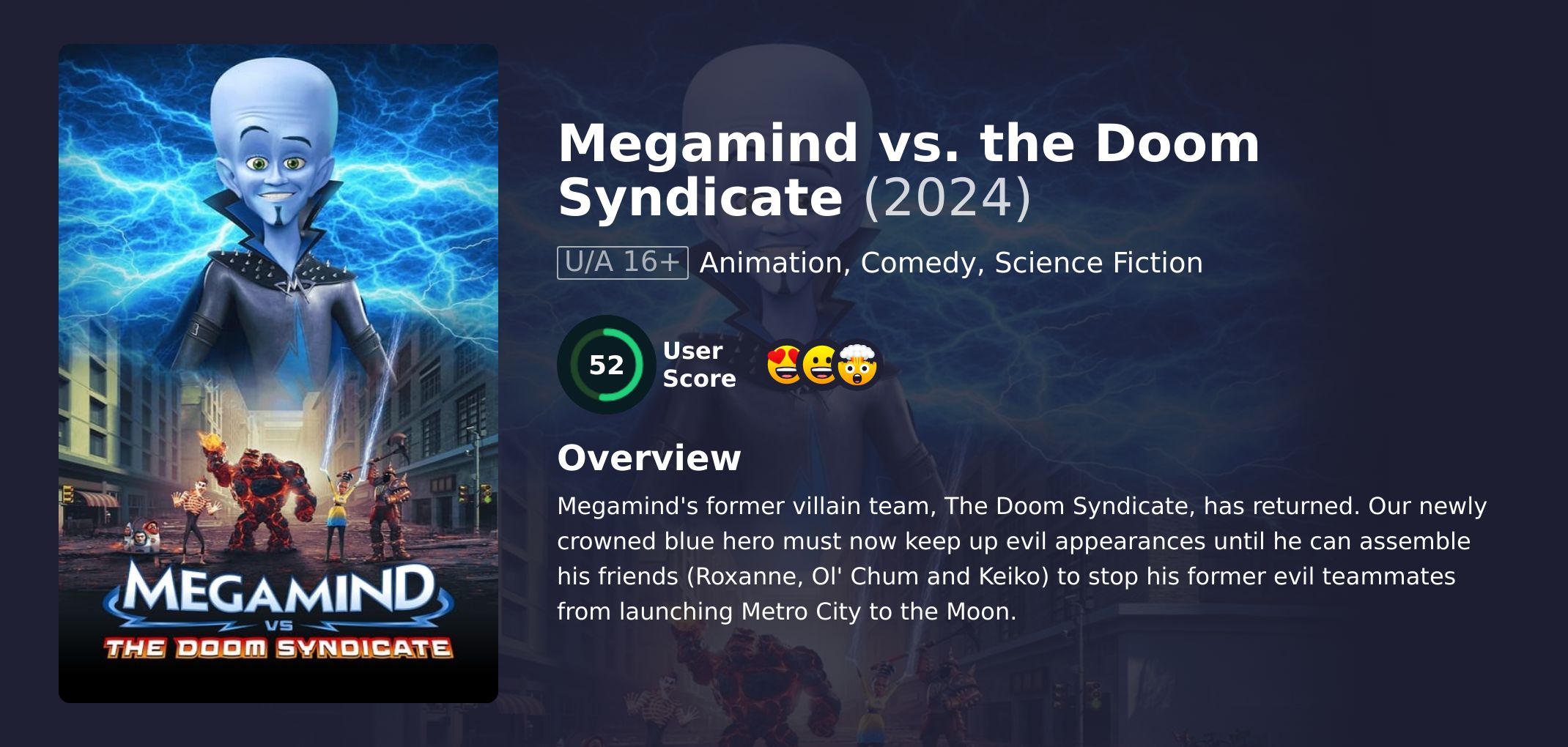 Megamind vs. the Doom Syndicate Movie English Dubbed