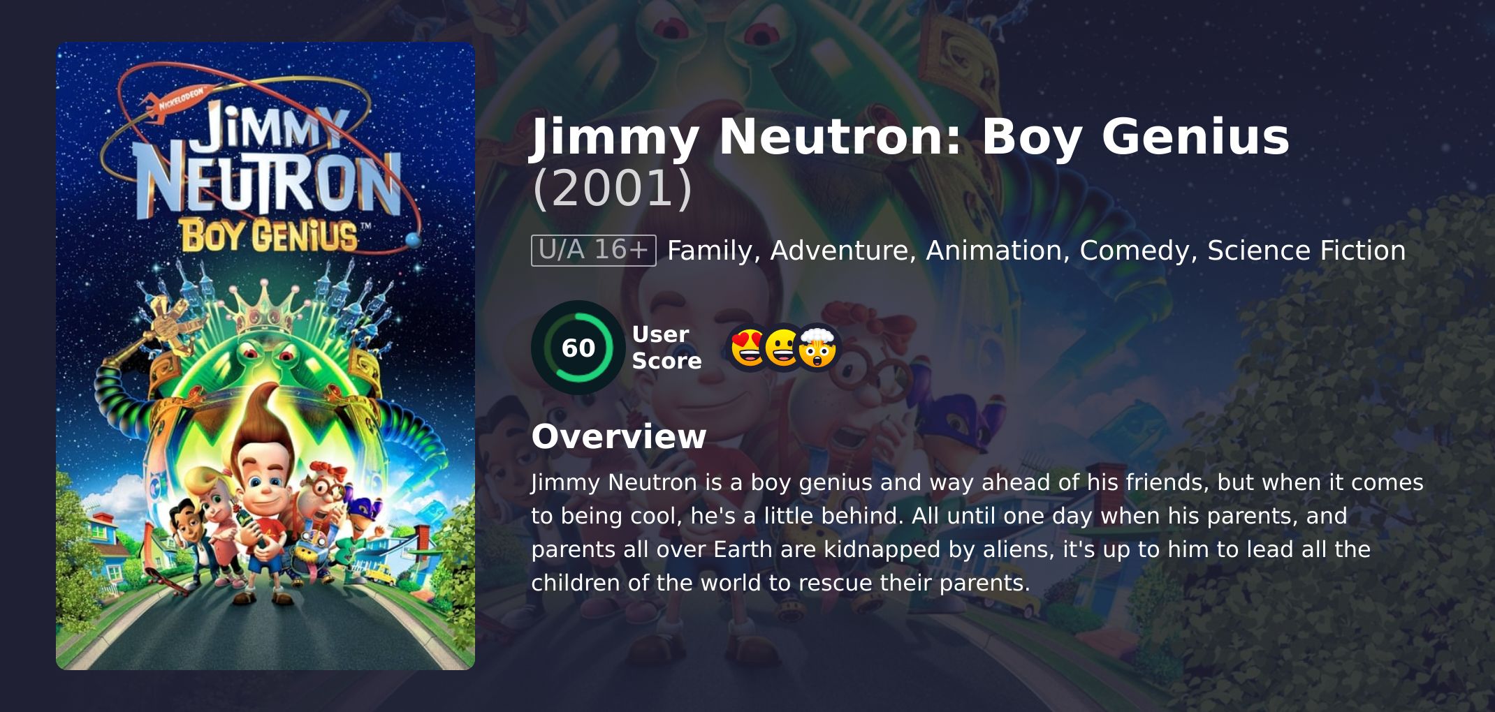 Jimmy Neutron: Boy Genius Movie English Dubbed