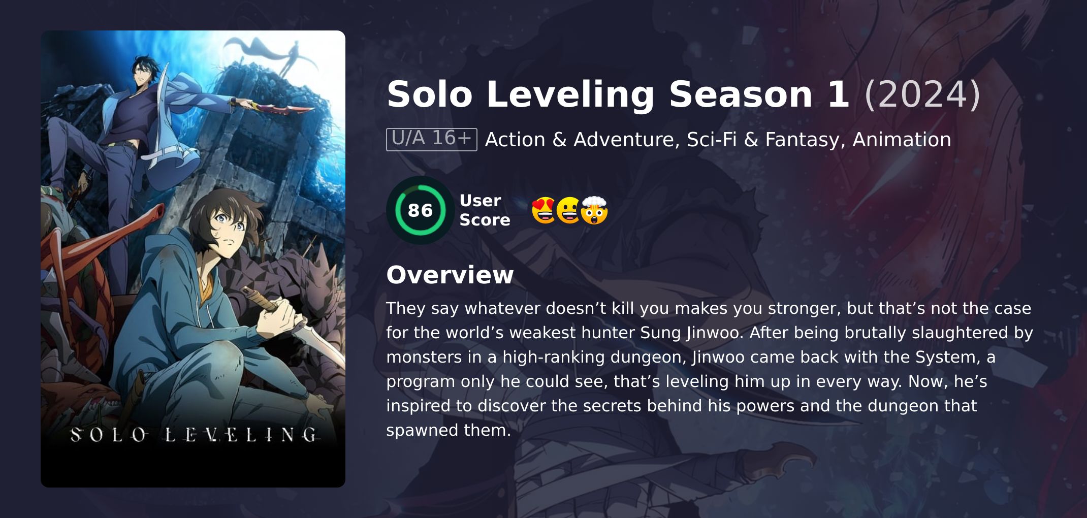 Solo Leveling Season 1 Hindi Dubbed