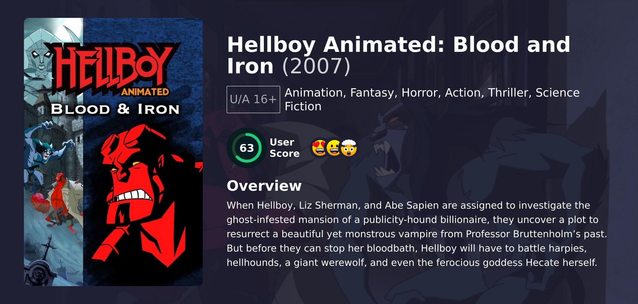 Hellboy Animated: Blood and Iron Movie English Dubbed