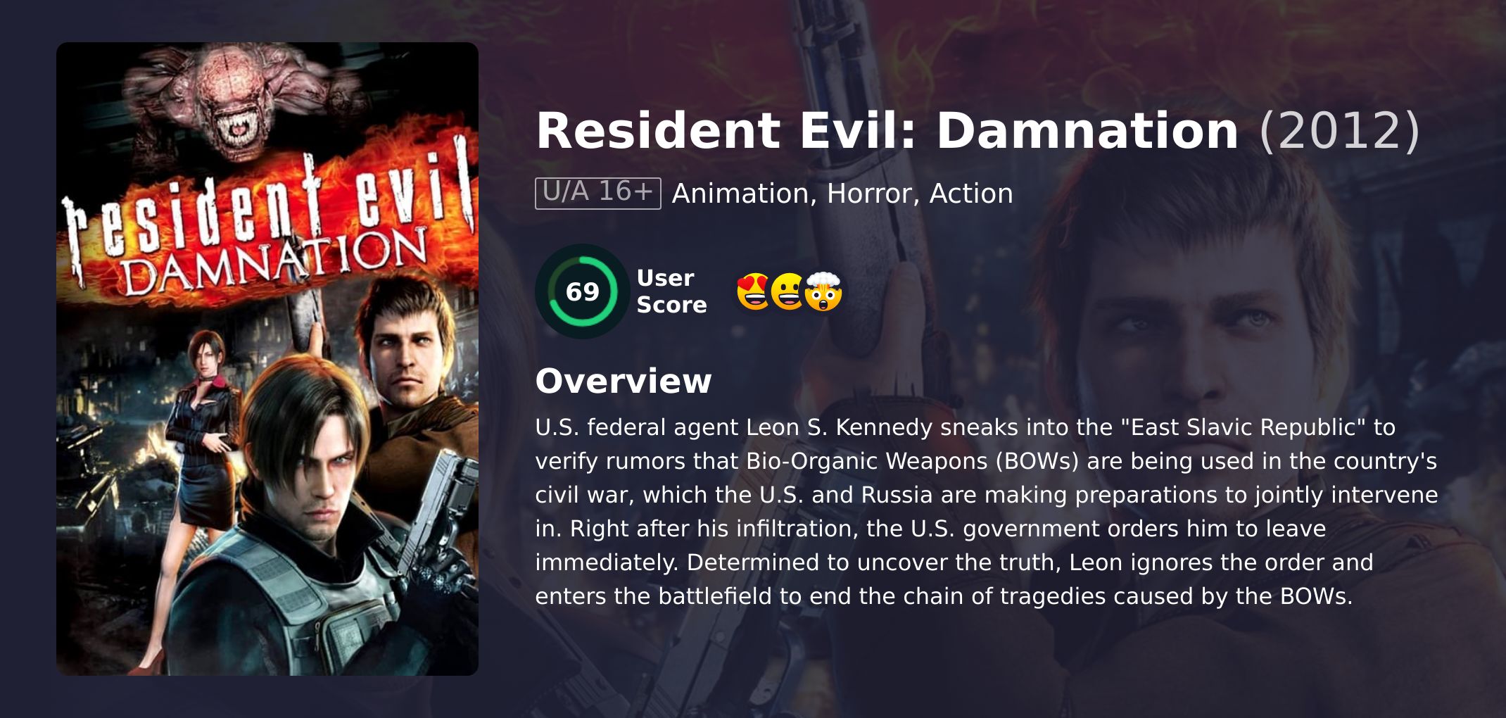 Resident Evil: Damnation Movie Hindi Dubbed