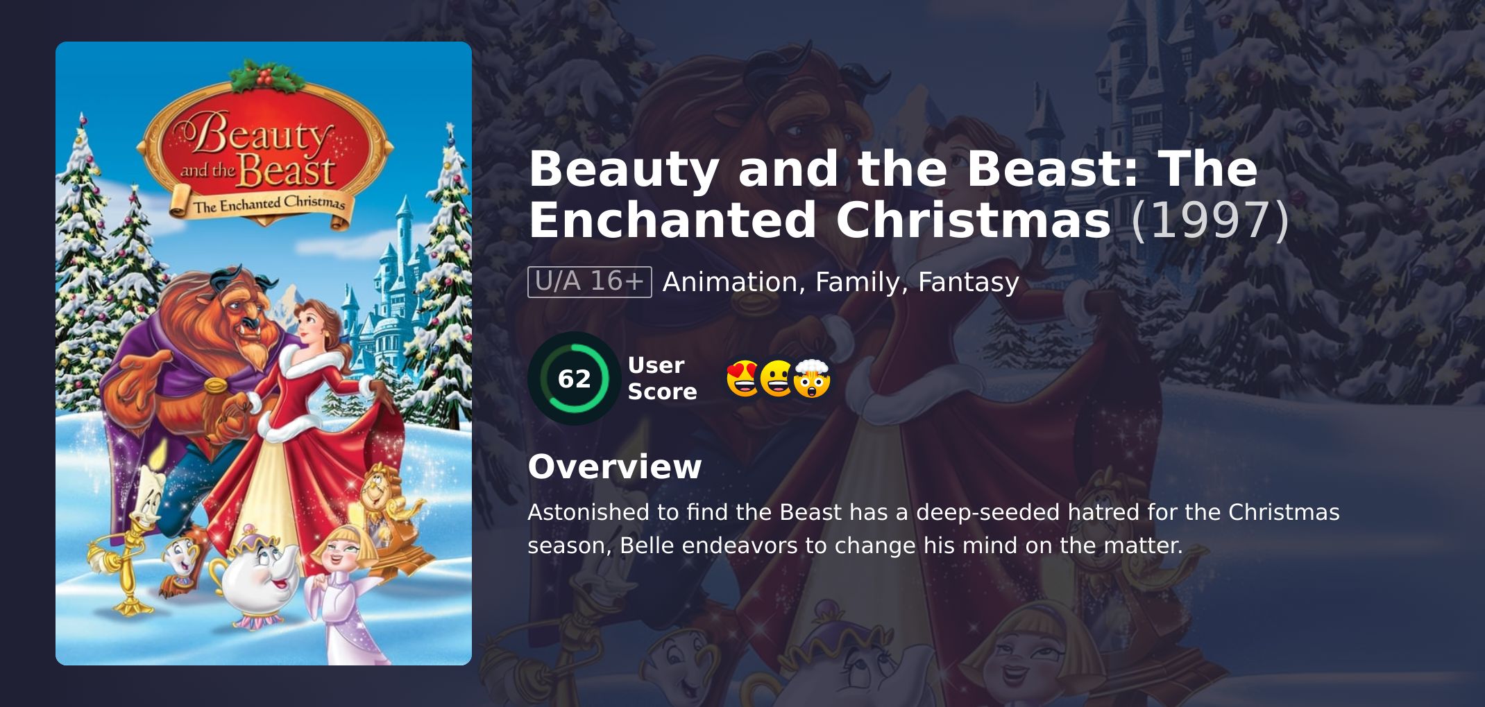 Beauty and the Beast: The Enchanted Christmas Movie Hindi Dubbed