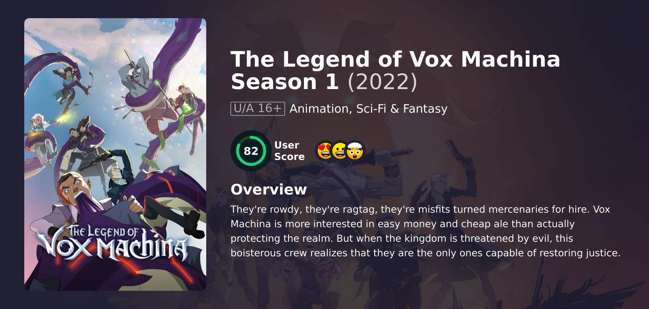 The Legend of Vox Machina Season 1 Hindi Dubbed