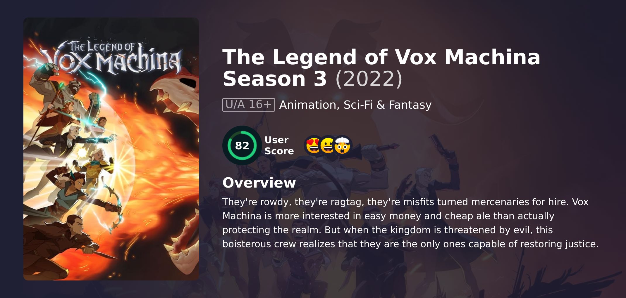 The Legend of Vox Machina Season 3 Hindi Dubbed