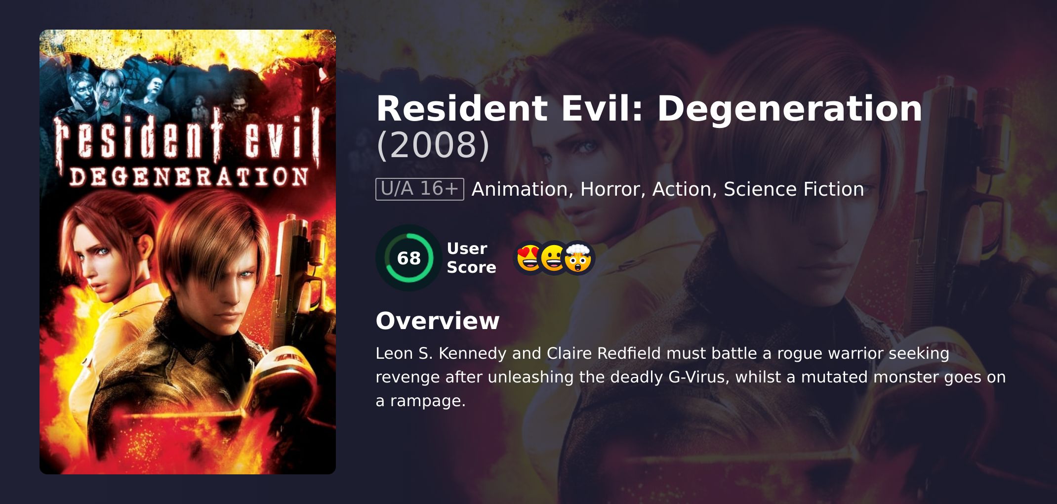 Resident Evil: Degeneration Movie Hindi Dubbed