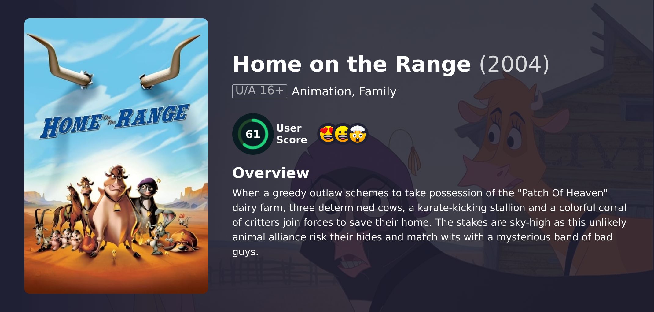 Home on the Range Movie Hindi Dubbed