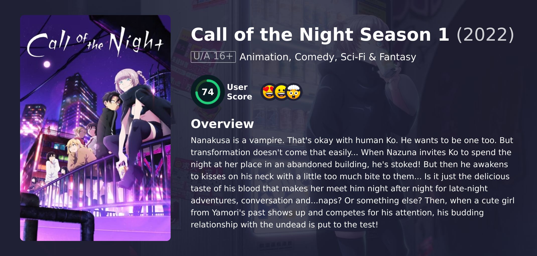 Call of the Night Season 1 Hindi Dubbed