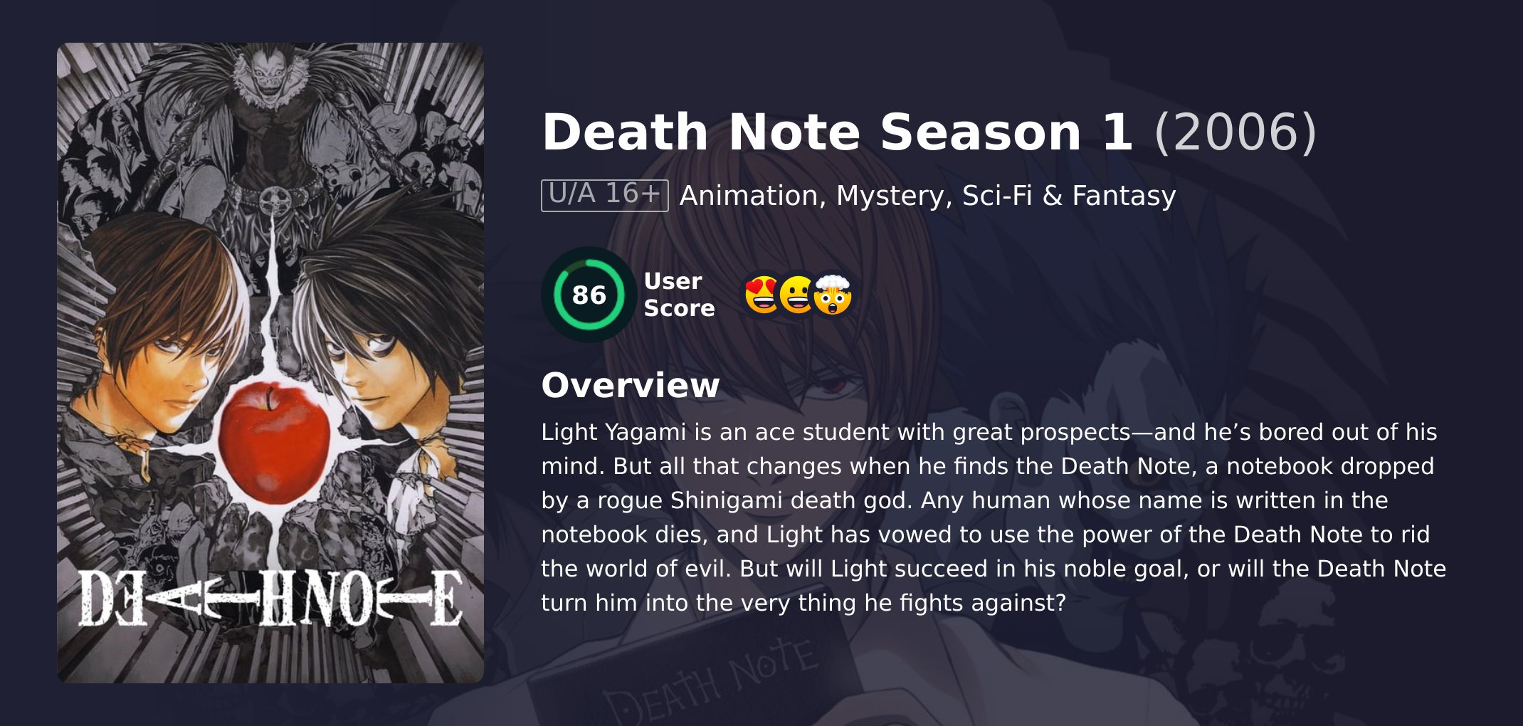 Death Note Season 1 Hindi Dubbed