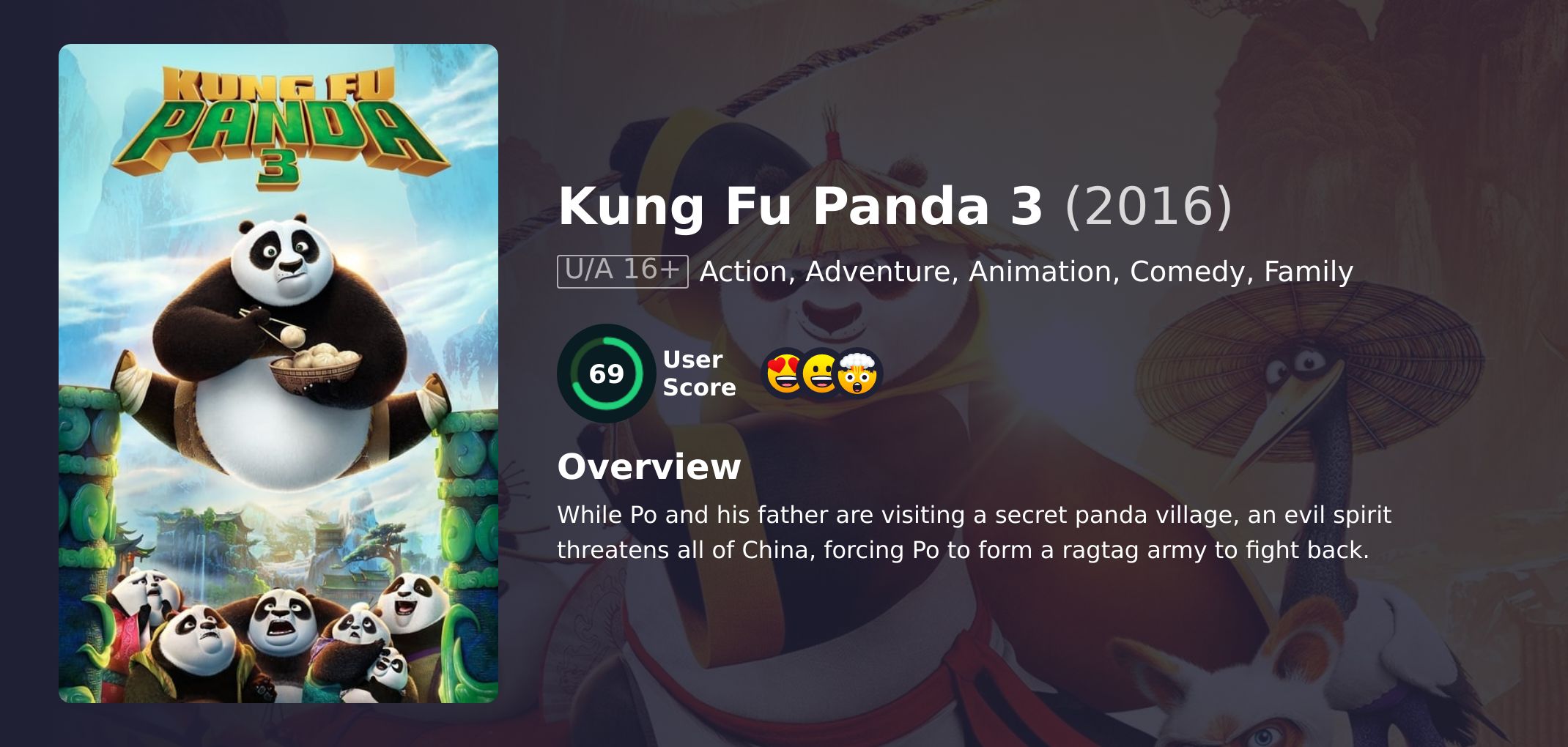 Kung Fu Panda 3 Movie Hindi Dubbed