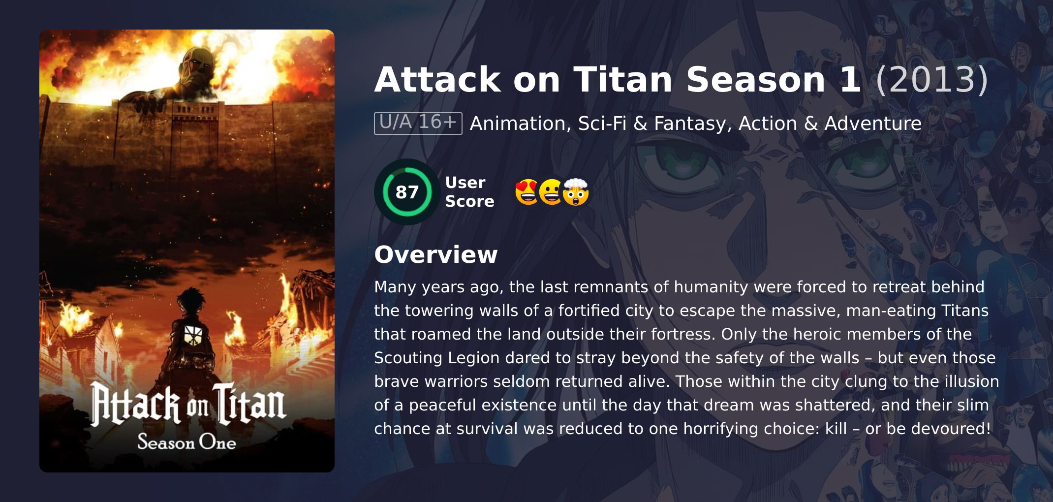 Attack on Titan Season 1 English Dubbed