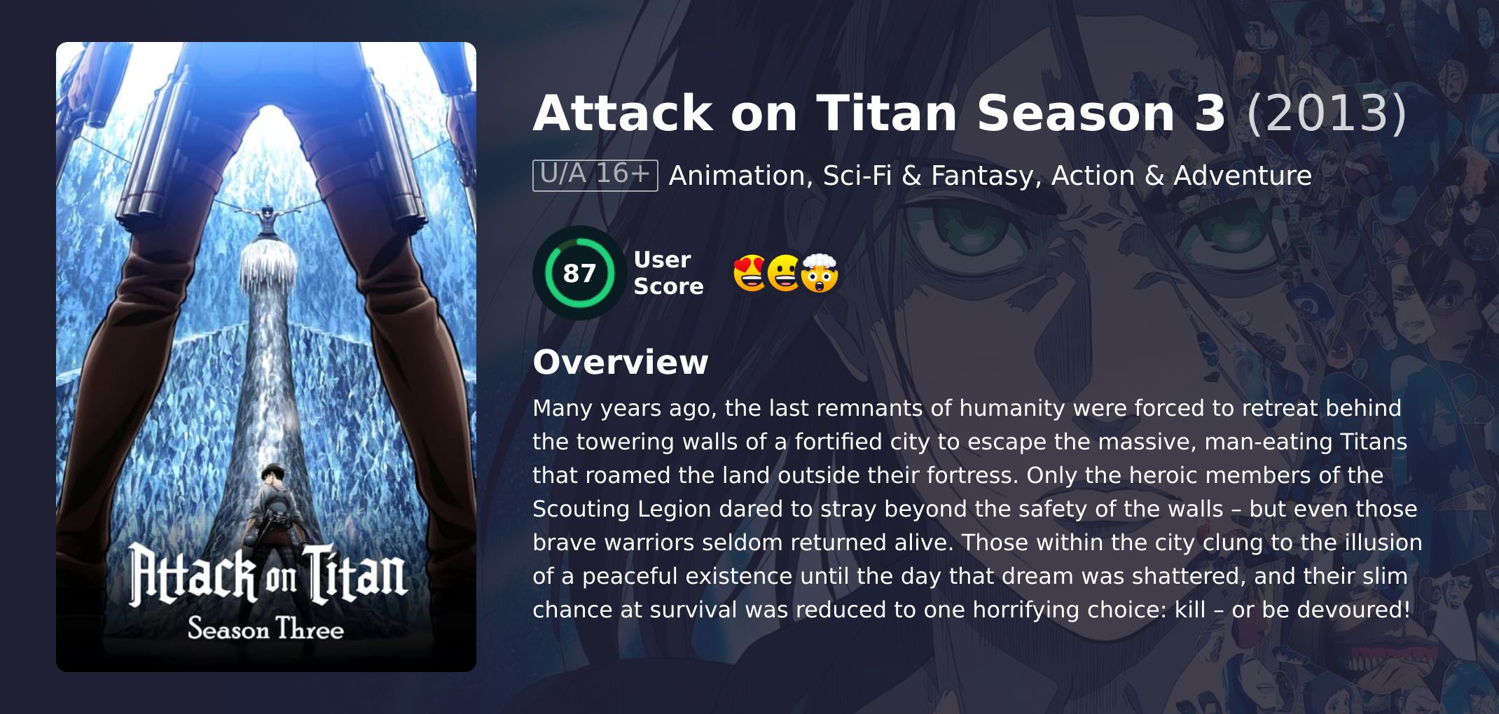 Attack on Titan Season 3 English Dubbed