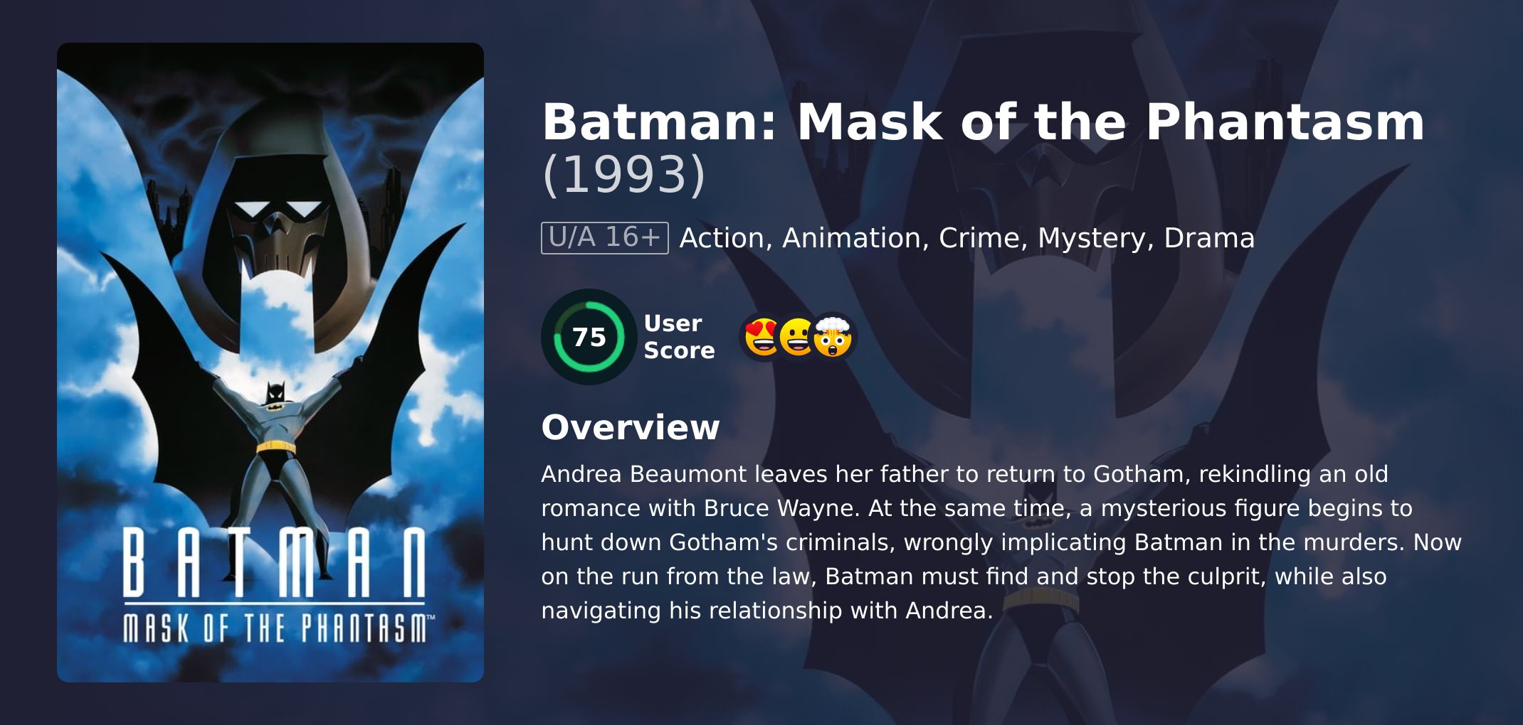 Batman: Mask of the Phantasm Movie Hindi Dubbed