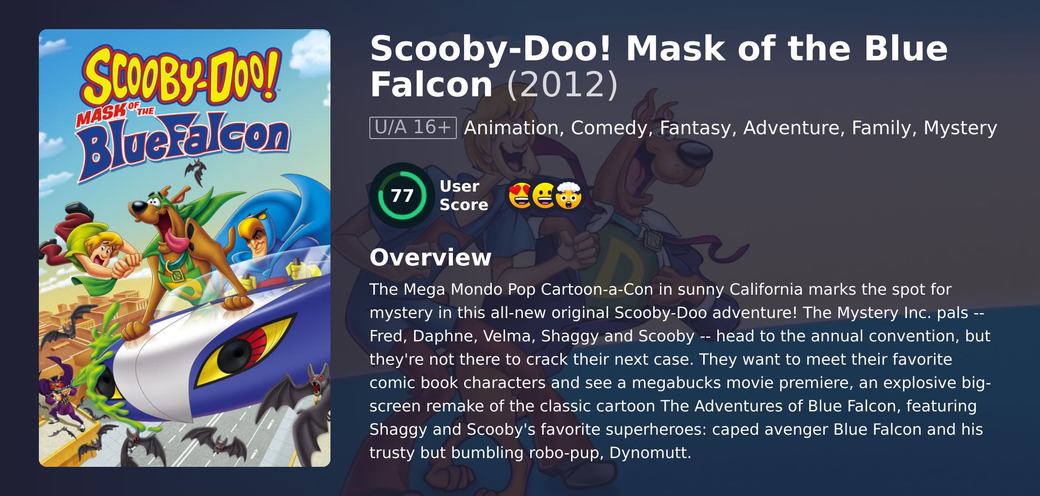 Scooby-Doo! Mask of the Blue Falcon Movie English Dubbed