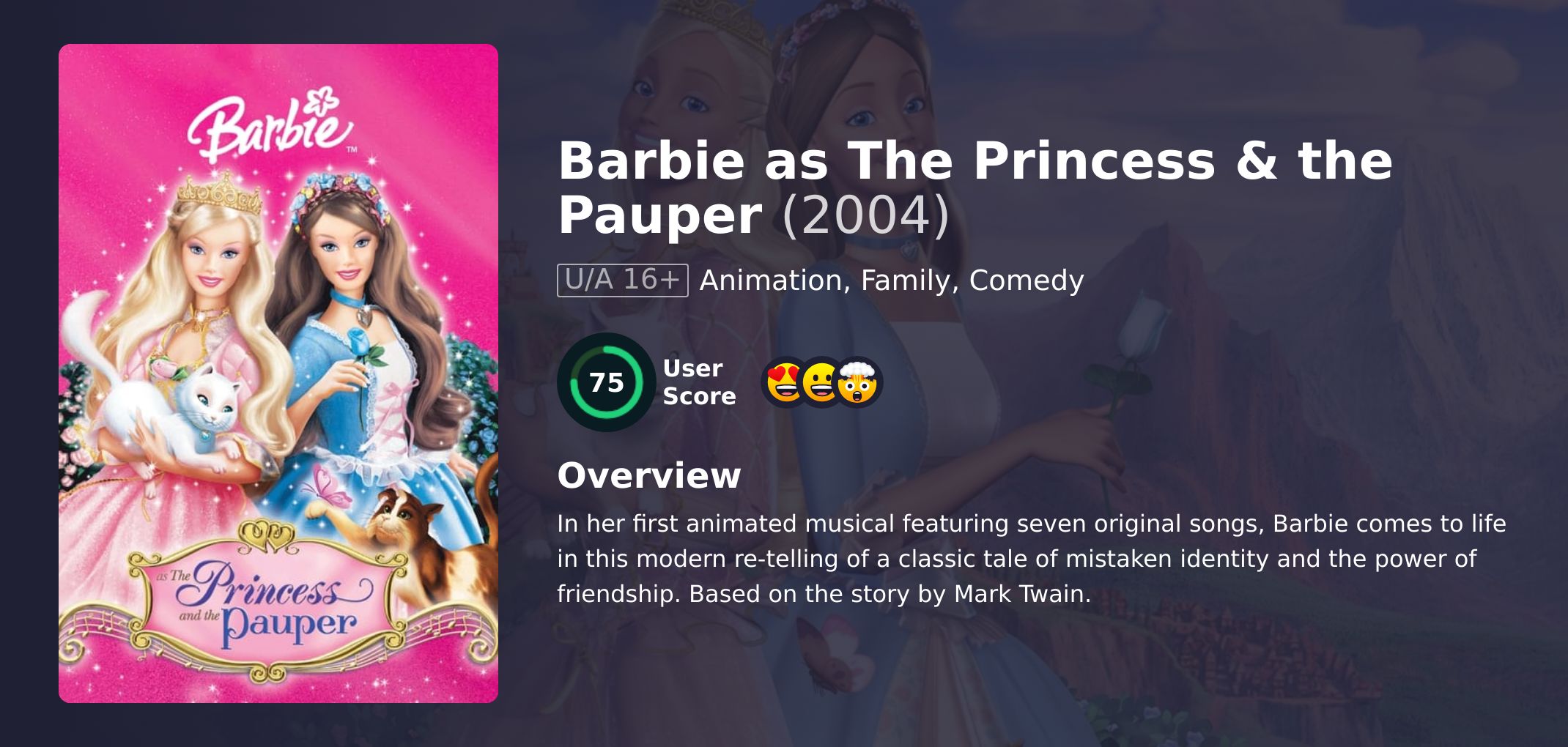 Barbie as The Princess & the Pauper Movie Hindi Dubbed