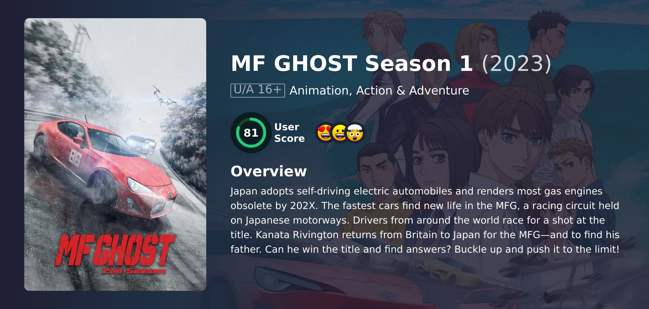 MF GHOST Season 1 Japanese Dubbed