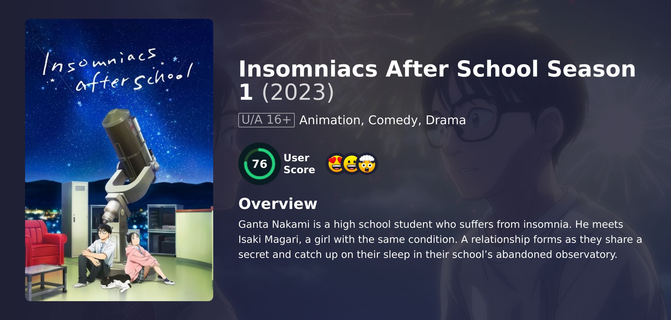 Insomniacs After School Season 1 Japanese Dubbed