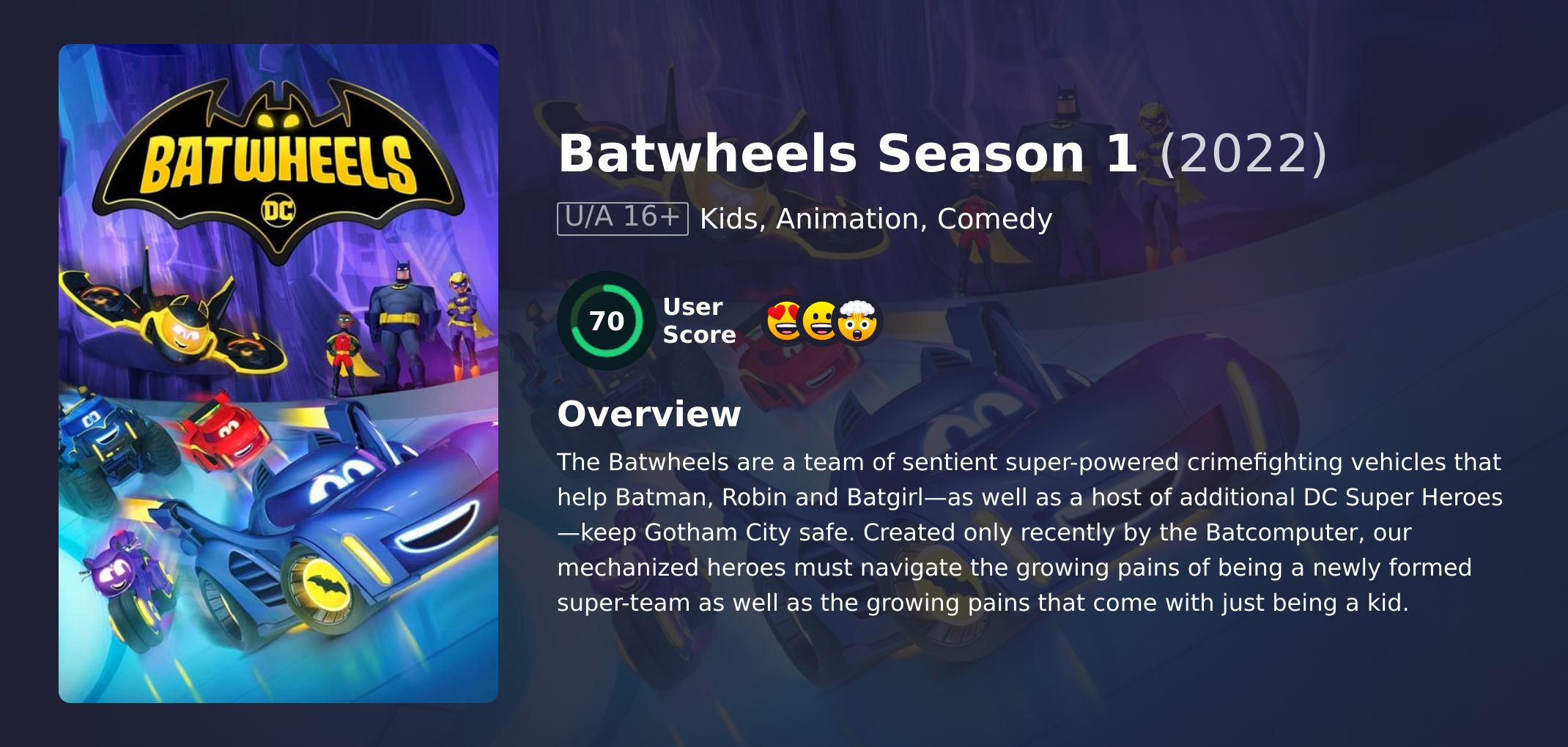 Batwheels Season 1 Hindi Dubbed