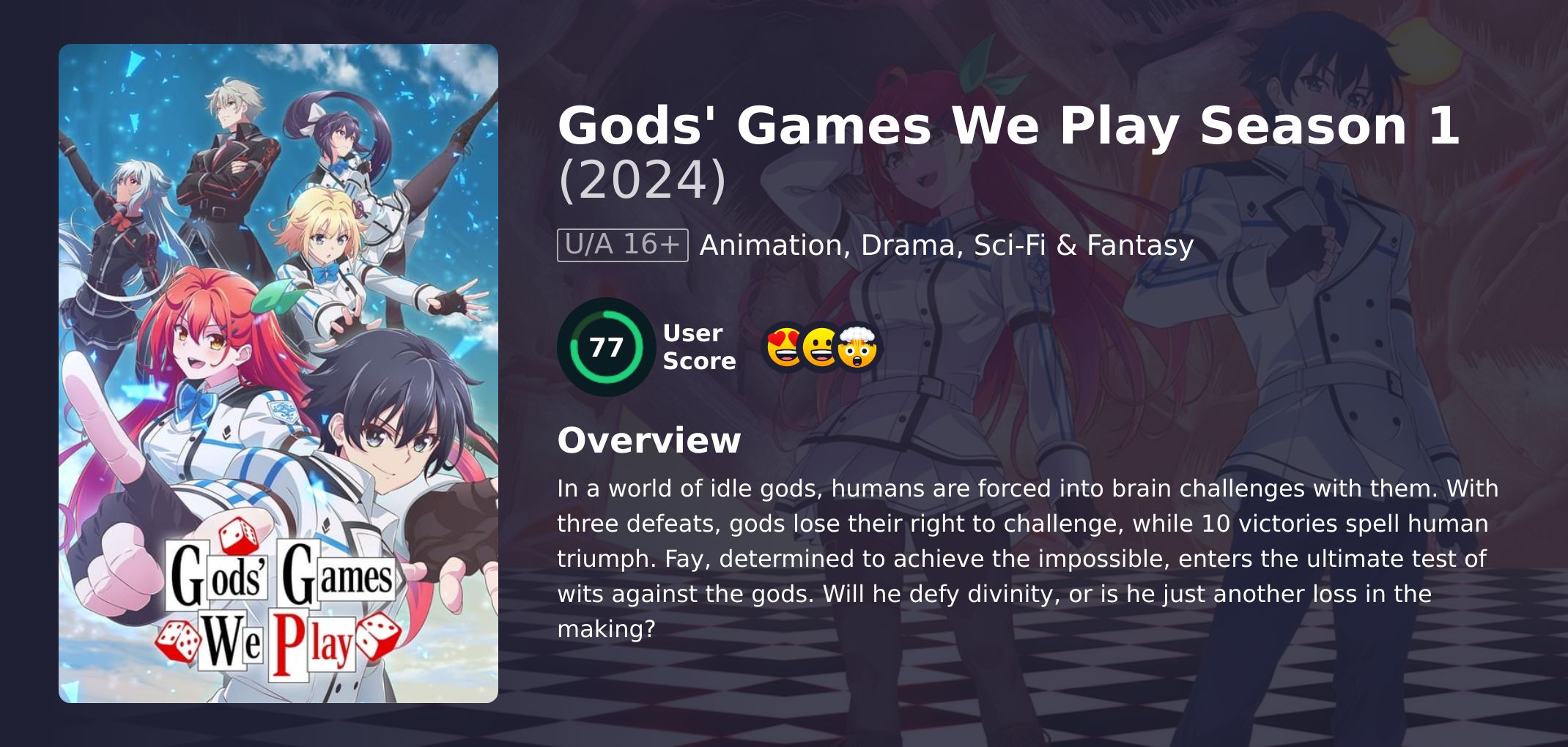 Gods' Games We Play Season 1 Hindi Dubbed