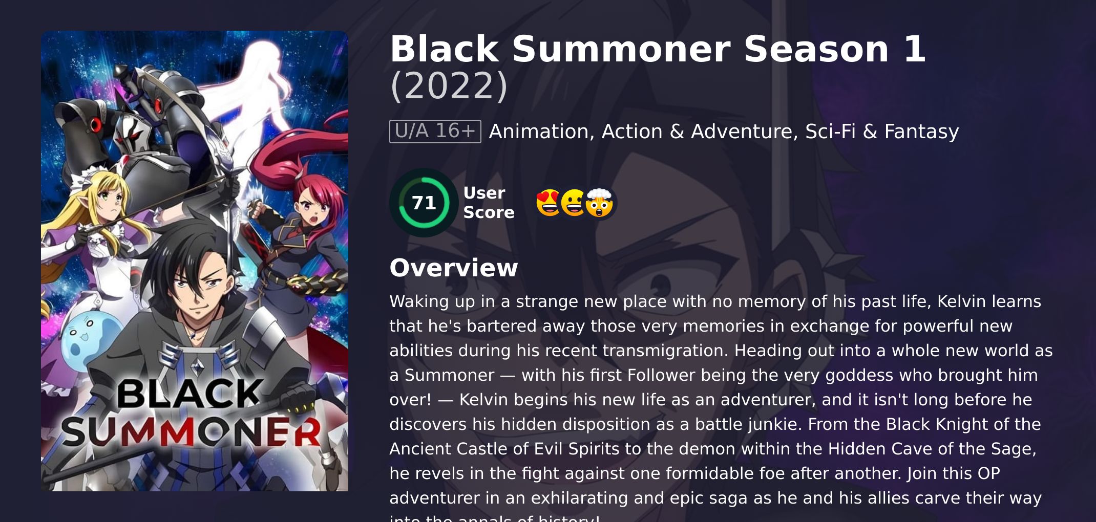 Black Summoner Season 1 Hindi Dubbed