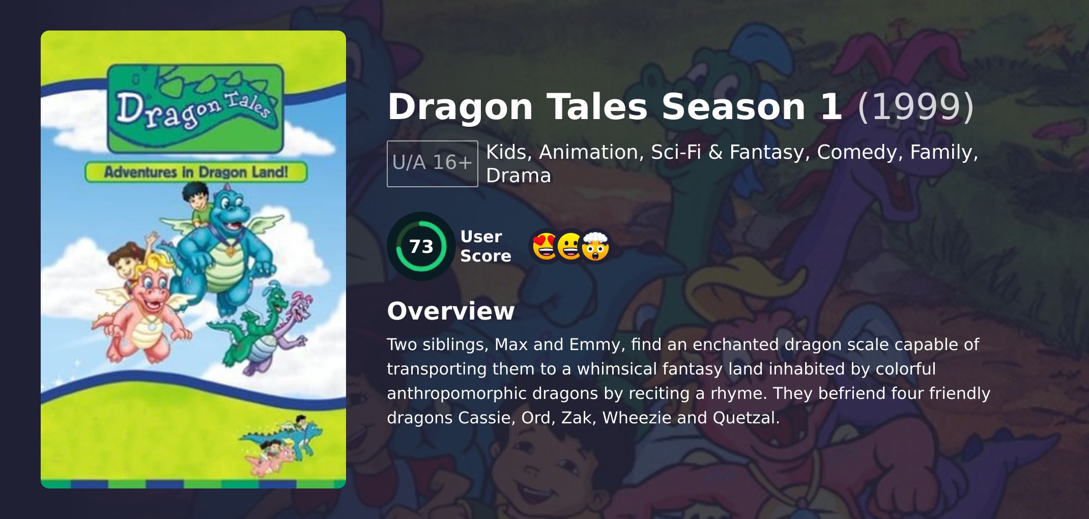 Dragon Tales Season 1 Hindi Dubbed