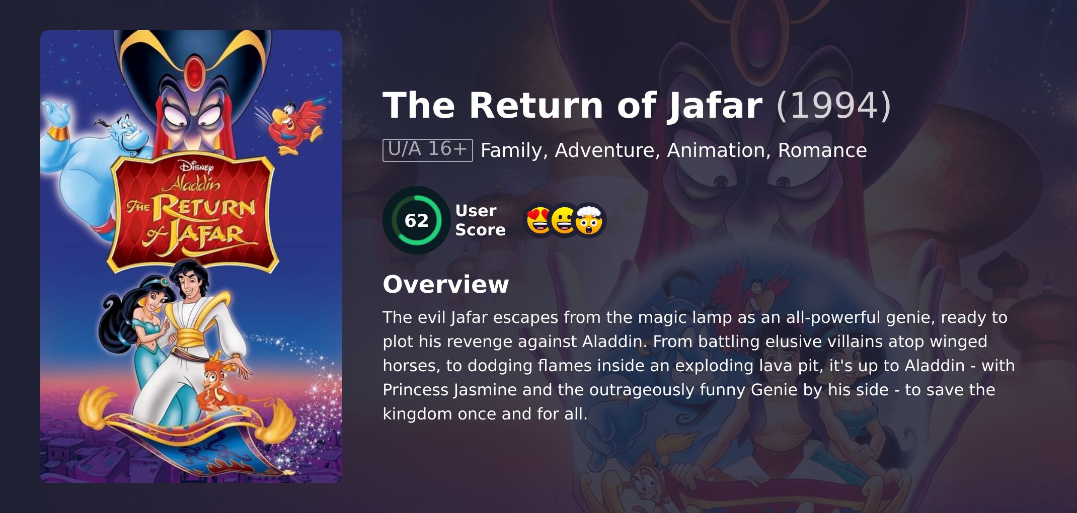 The Return of Jafar Movie Hindi Dubbed