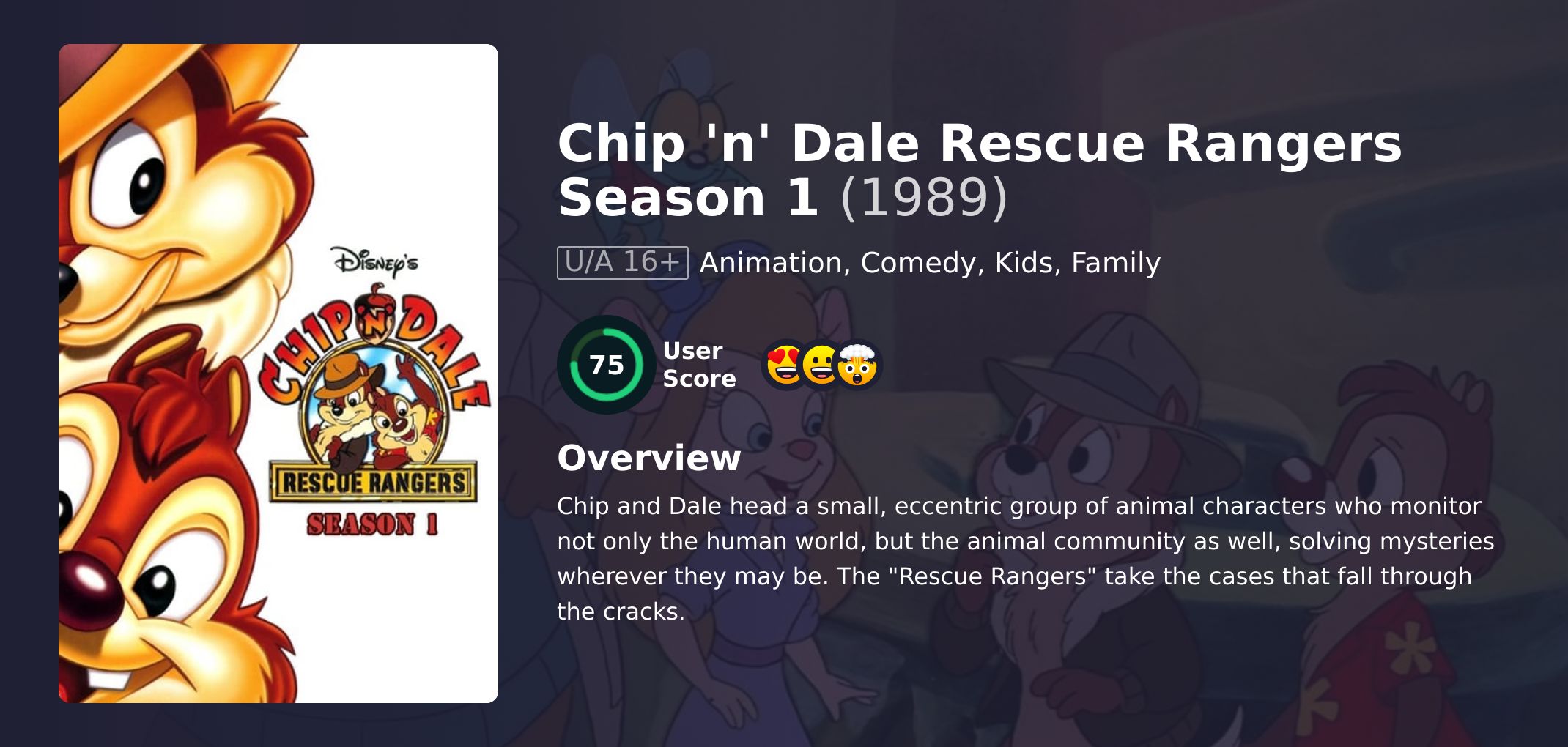 Chip 'n' Dale Rescue Rangers Season 1 Hindi Dubbed