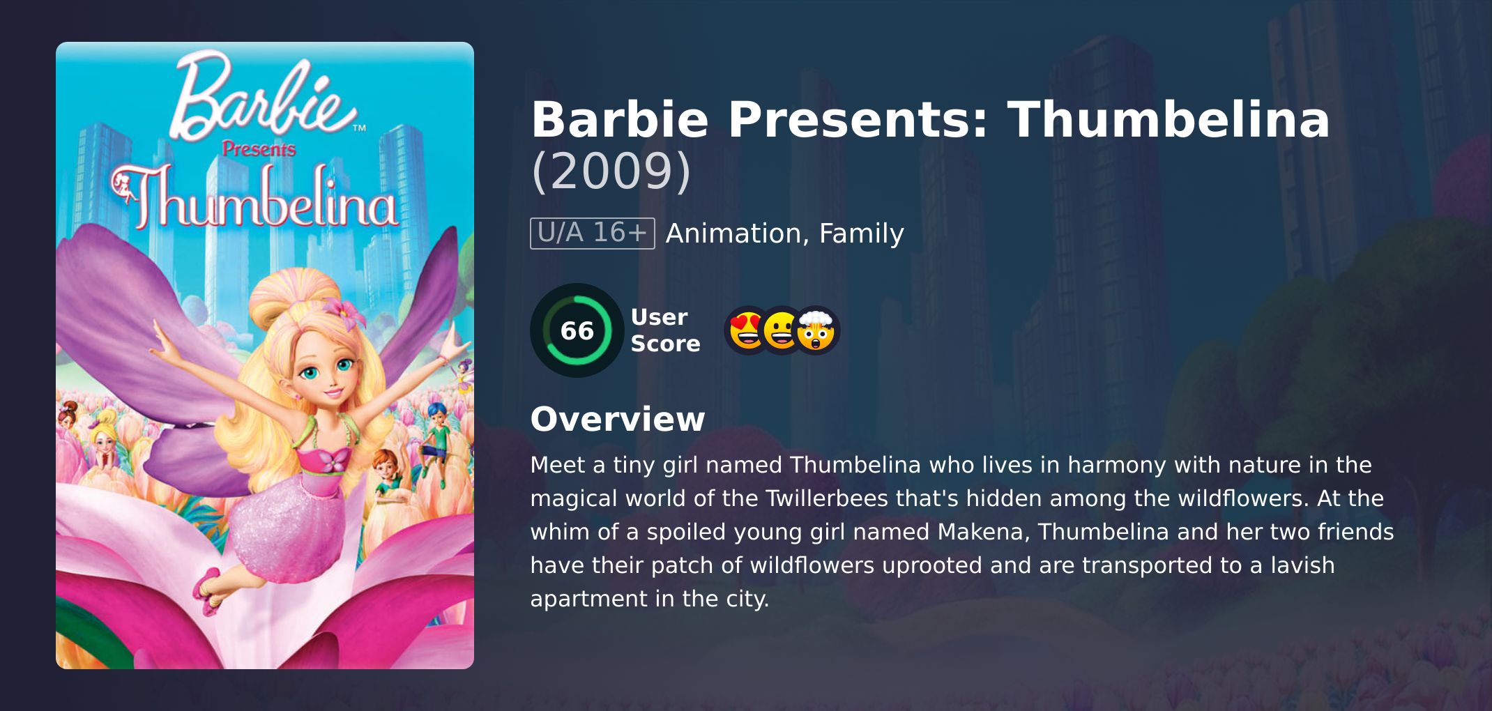 Barbie Presents: Thumbelina Movie Hindi Dubbed