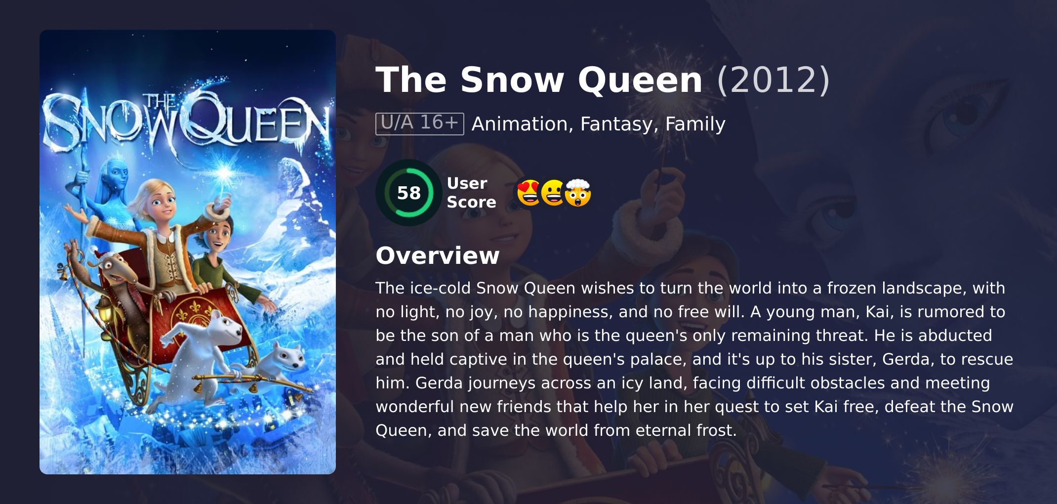 The Snow Queen Movie English Dubbed