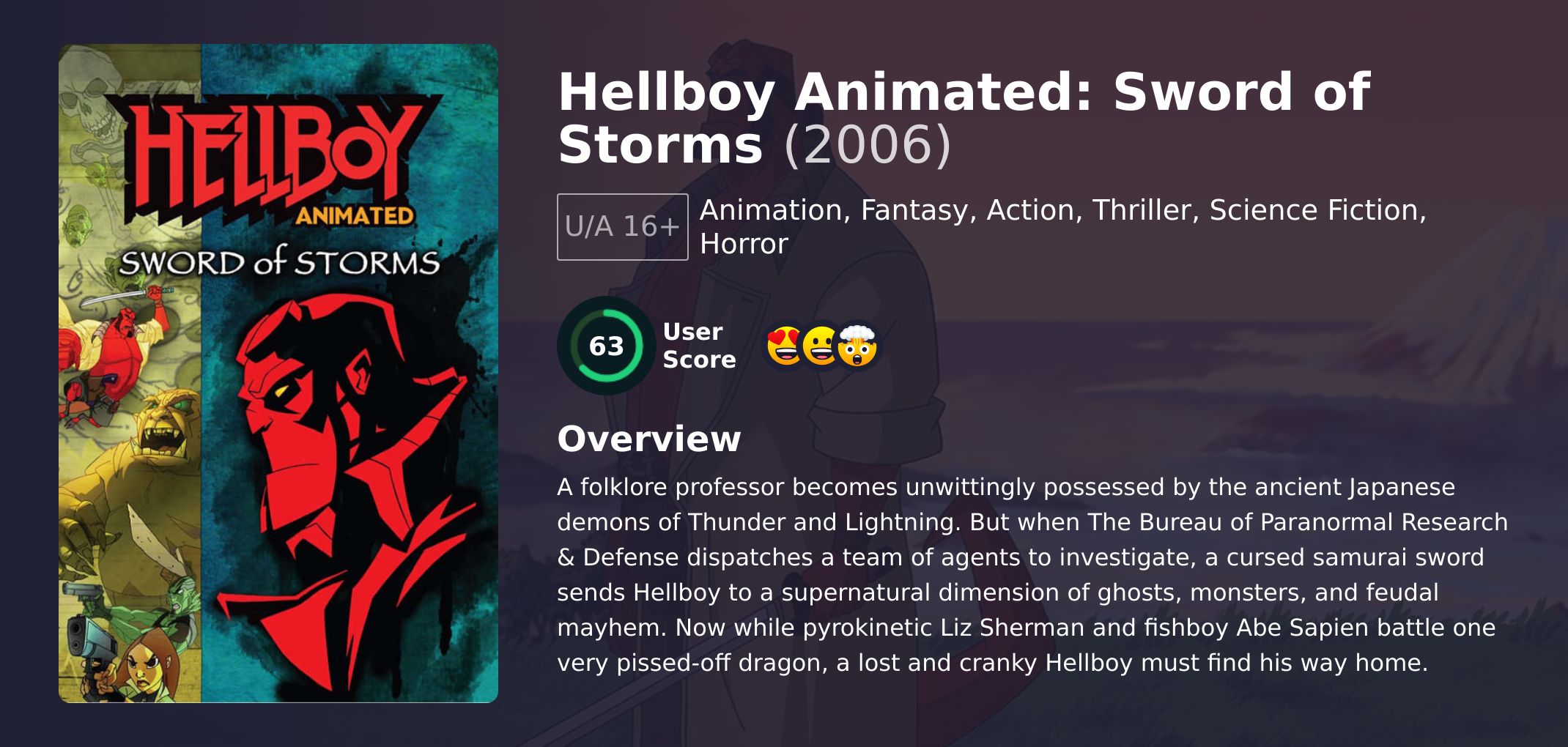 Hellboy Animated: Sword of Storms Movie English Dubbed