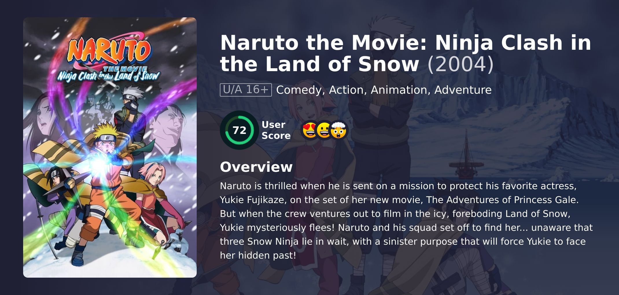 Naruto the Movie: Ninja Clash in the Land of Snow Movie English Dubbed